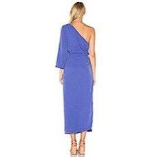 Mara Hoffman Mara Hoffman Shirley Purple One-Shoulder Wrap Dress Size XS / US 0-2 / IT 36-38 - 3 Thumbnail