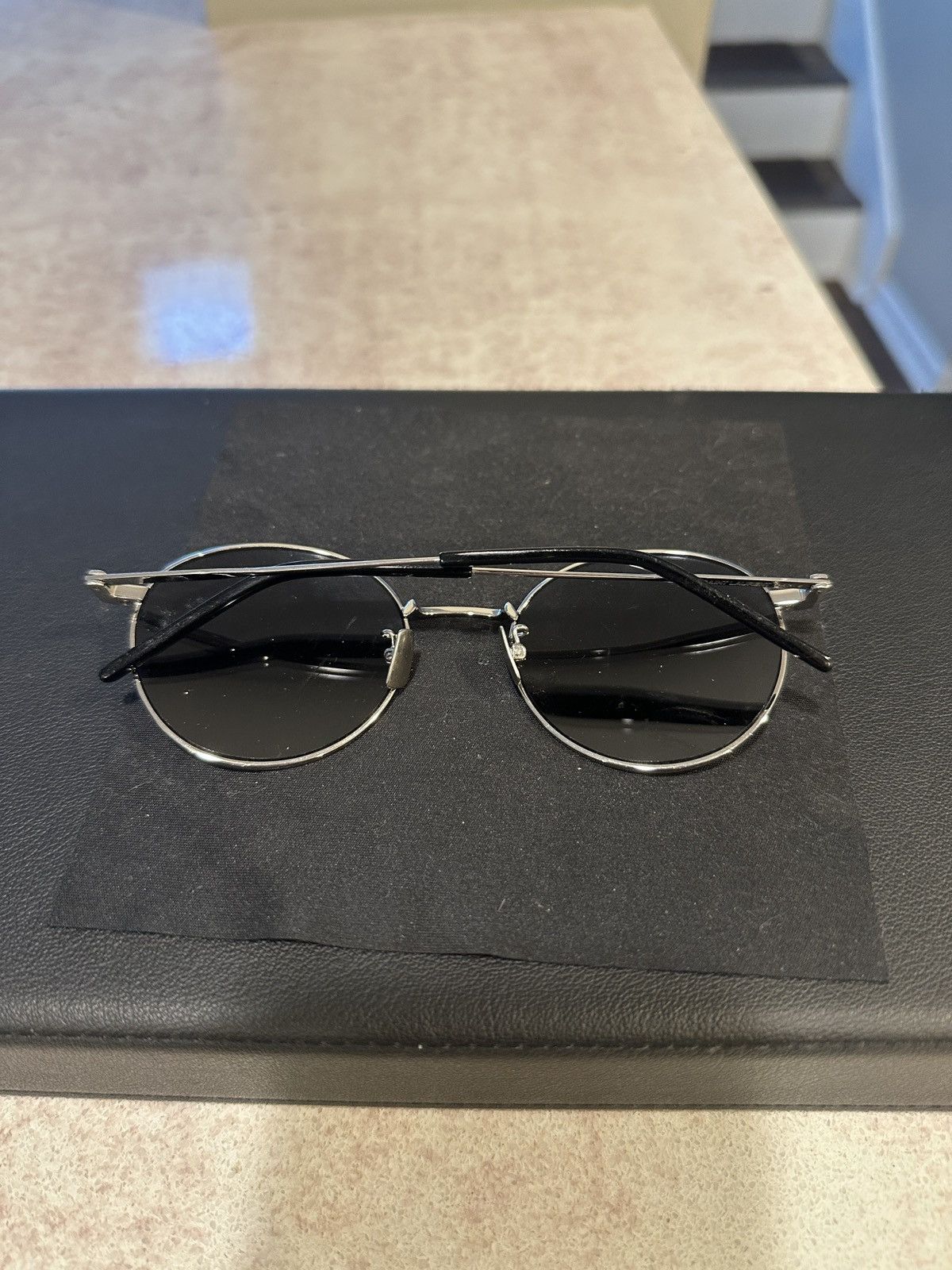 Saint Laurent Paris Round Mirrored Sunglasses SL250-003 Size ONE SIZE - 2 Thumbnail