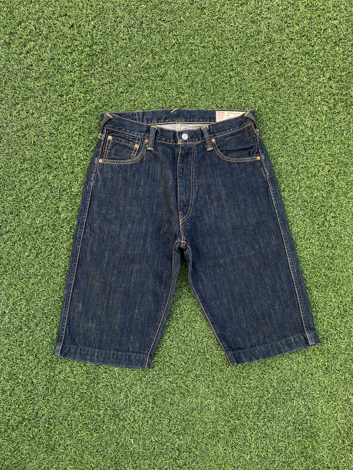 Evisu EVISU SHORT PANTS DENIM WITH WHITE SEA GULLS MADE IN JAPAN Size US 31 - 5 Thumbnail