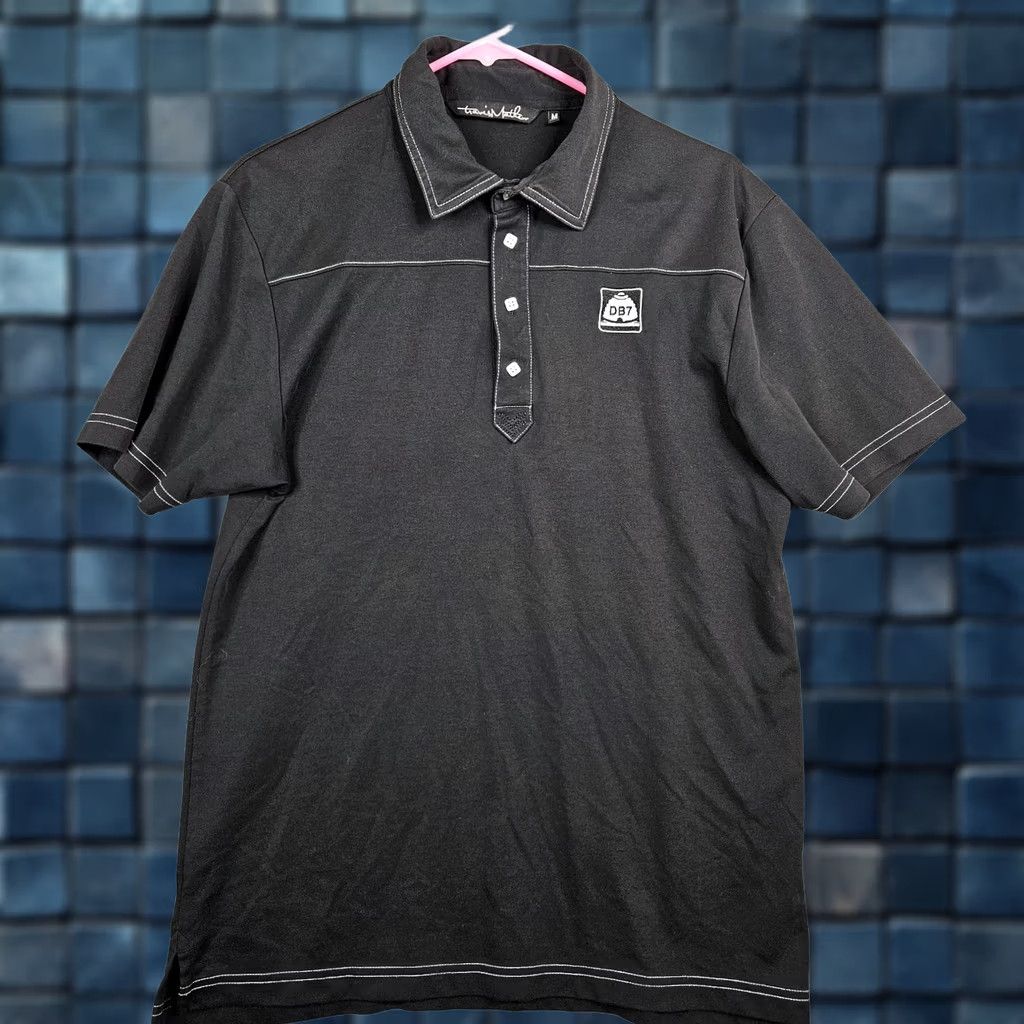 TravisMathew Travis Mathew Shirt Mens M Black Mne Button Short Sleeve Polo Size Size US M / EU 48-50 / 2 - 1 Thumbnail