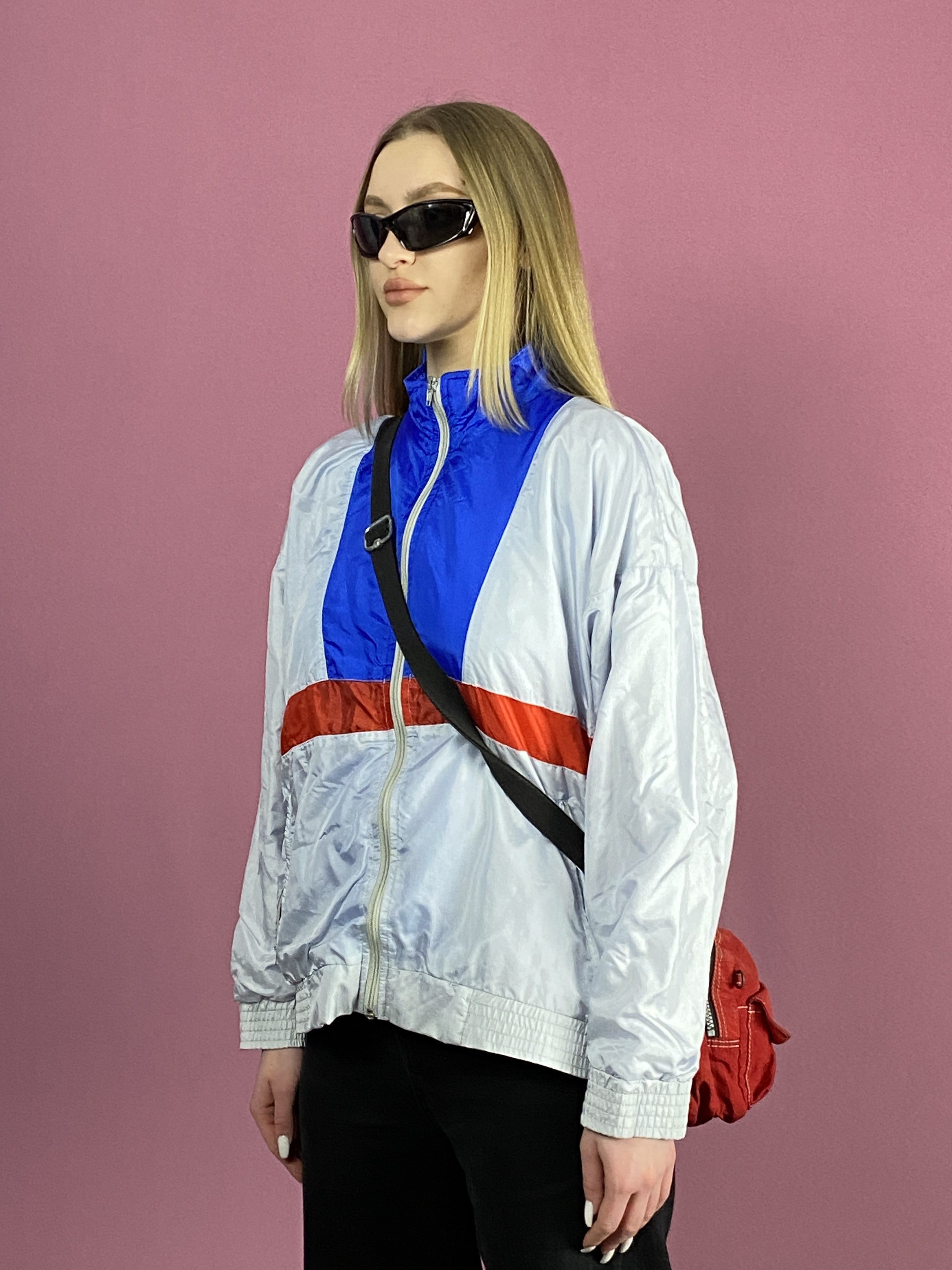 Vintage 90s Vintage Women's Windbreaker Jacket - Size M Retro Size M / US 6-8 / IT 42-44 - 2 Thumbnail