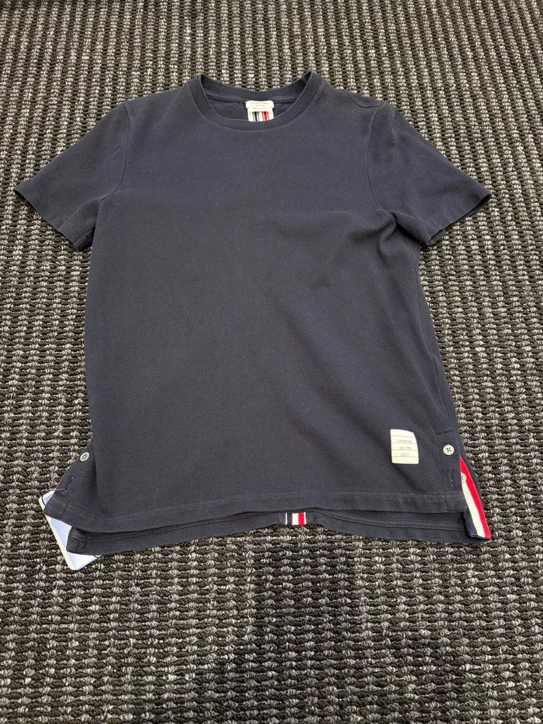 Thom Browne Thom Browne Blue and grey short sleeves Size US XS / EU 42 / 0 - 1 Thumbnail