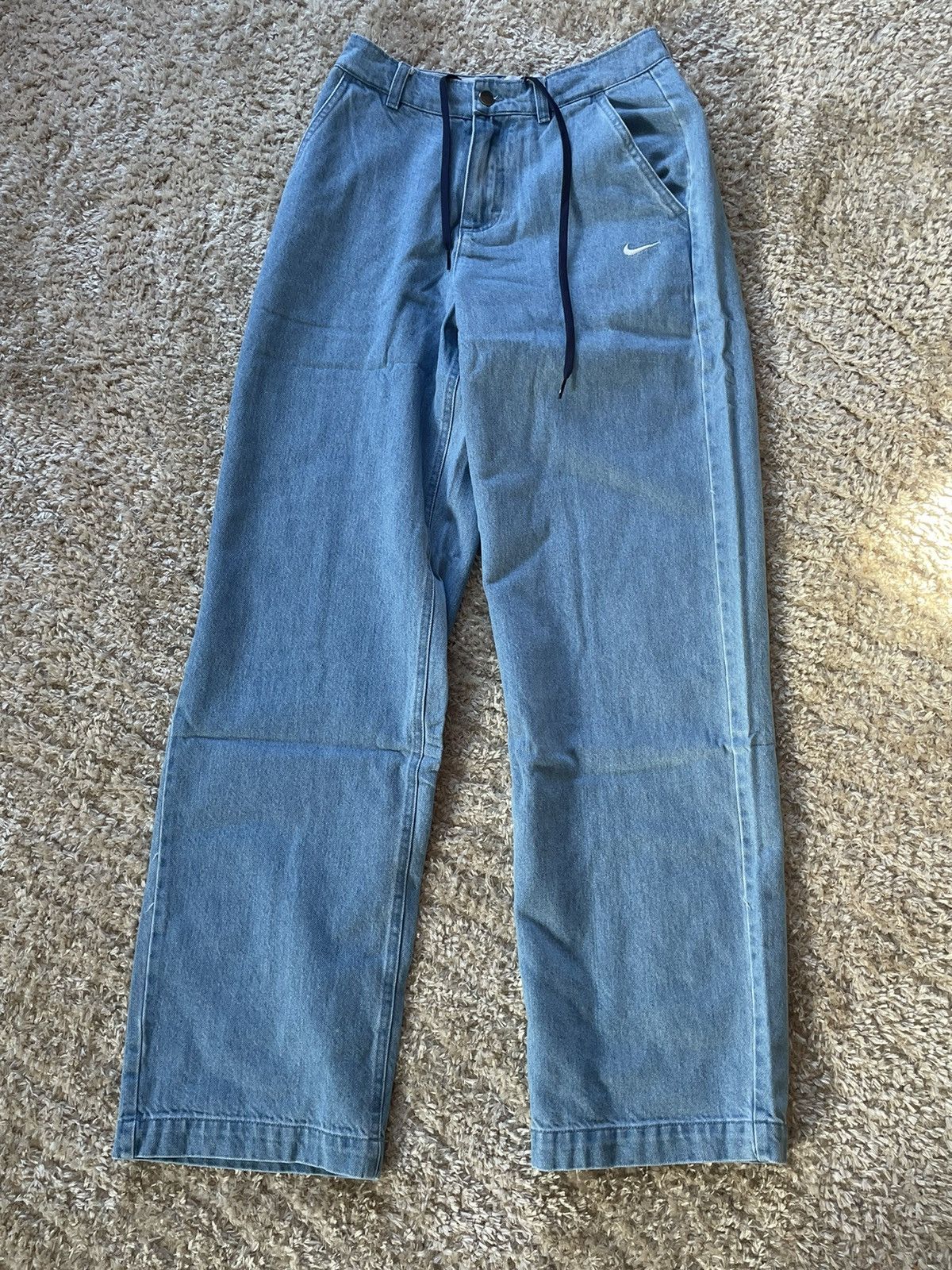 Nike × Vintage Vintage Nike SB Denim Jogger Pants Size US 30 / EU 46 - 1 Thumbnail
