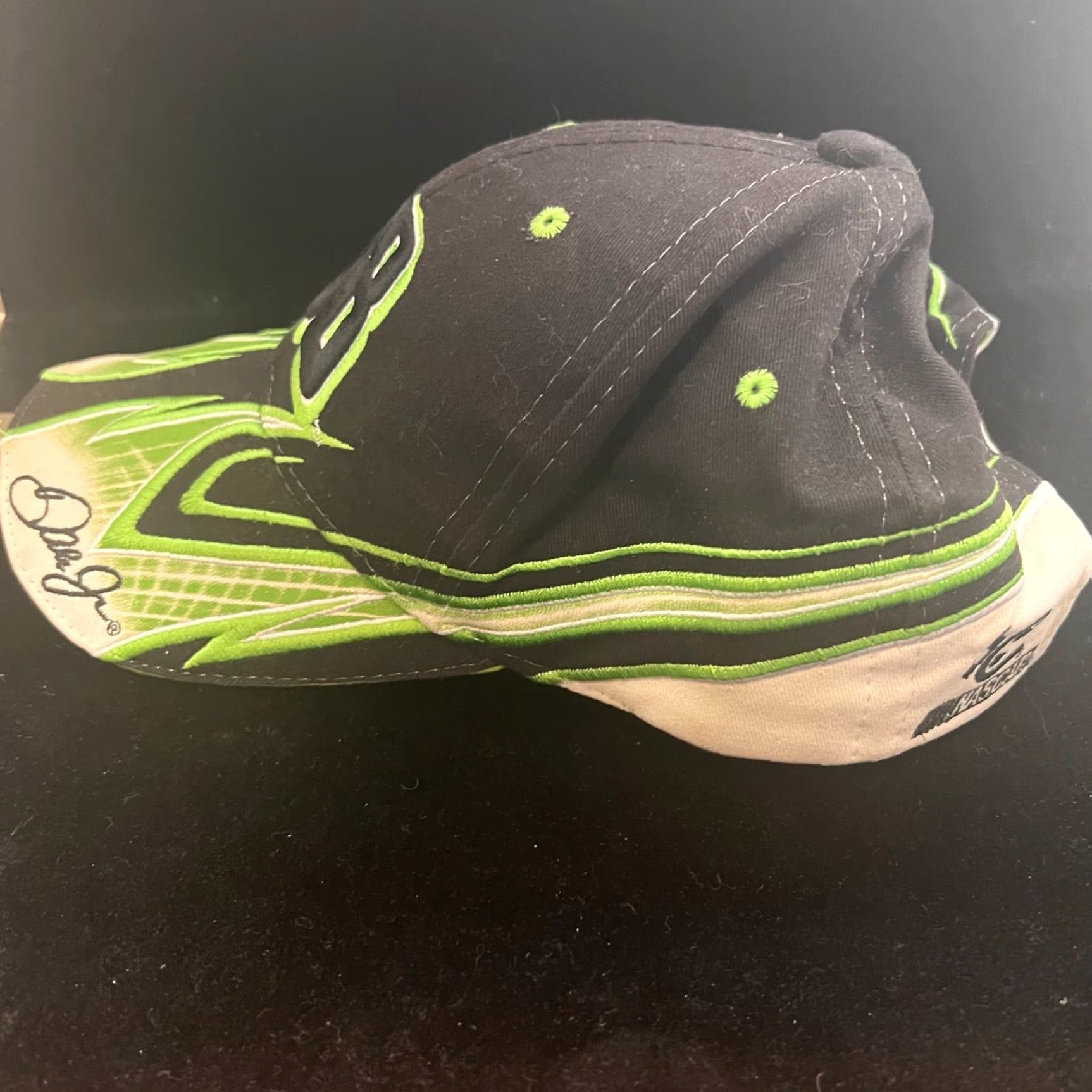 Vintage Dale Jr 88 AMP Energy Racing NASCAR Hat Adult One Size Black Green Trucker Hat Mens Size ONE SIZE - 5 Thumbnail