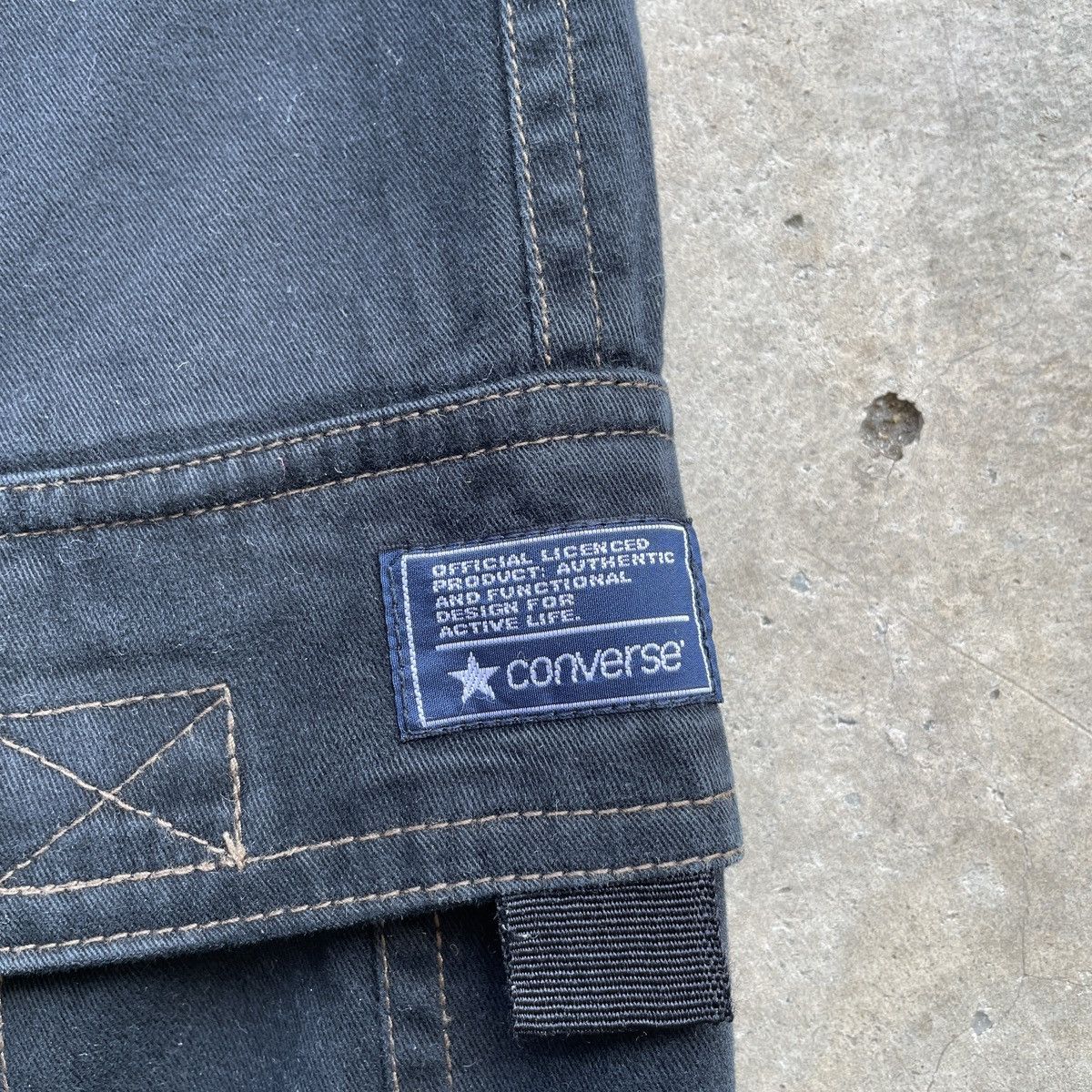 Converse Vintage Converse Drawstring Waist Baggy Cargo Pants Tactical Size US 38 / EU 54 - 7 Thumbnail