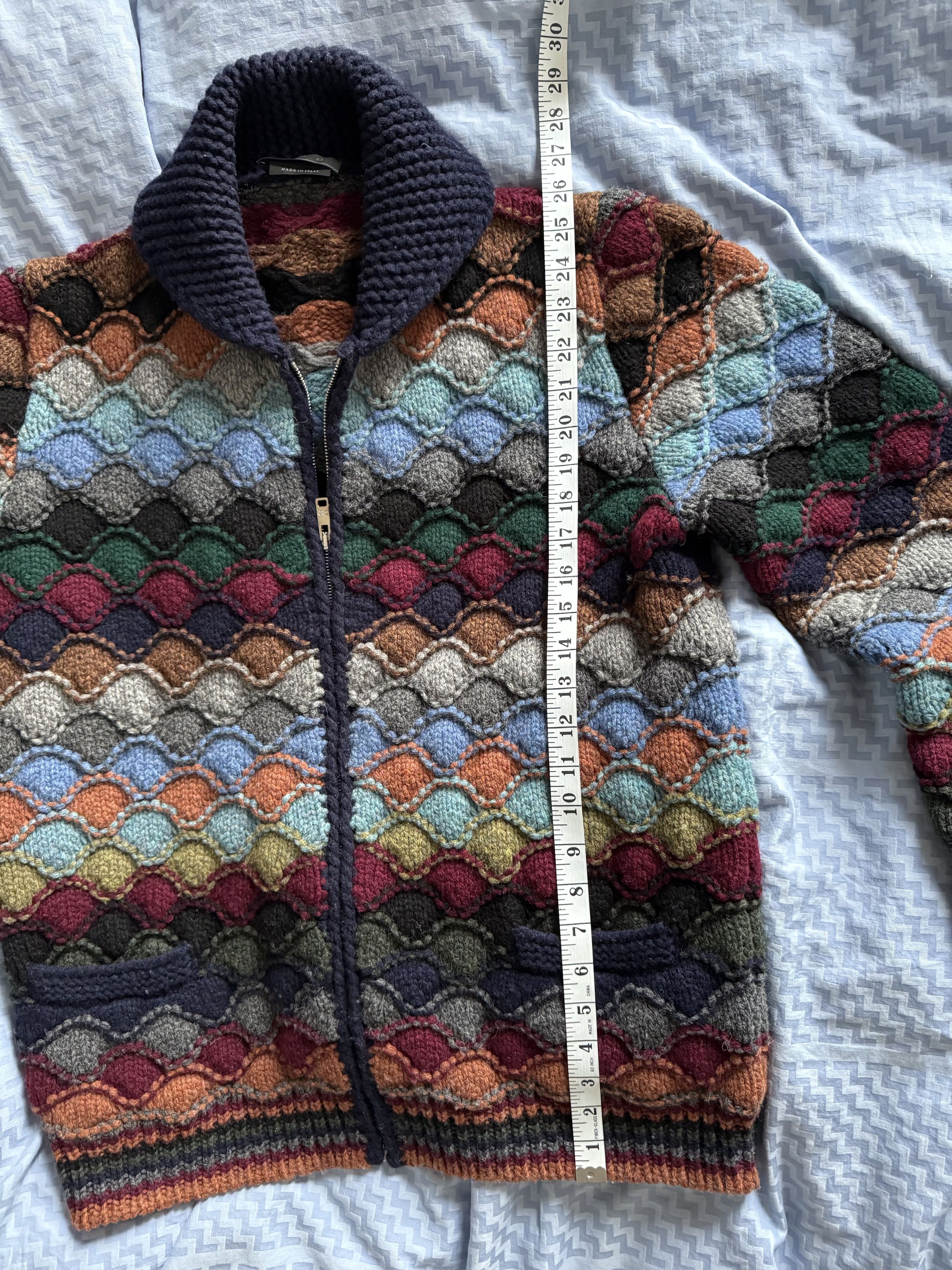 Prada Prada Men’s F/W 2016 Runway Hand Knit Kaleidoscope Sweater Size US L / EU 52-54 / 3 - 6 Thumbnail
