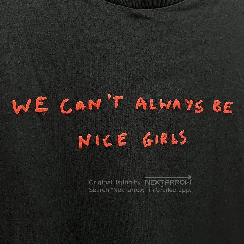 Miu Miu Miu Miu Black Cotton Tee with Slogan . Size XS / US 0-2 / IT 36-38 - 2 Thumbnail