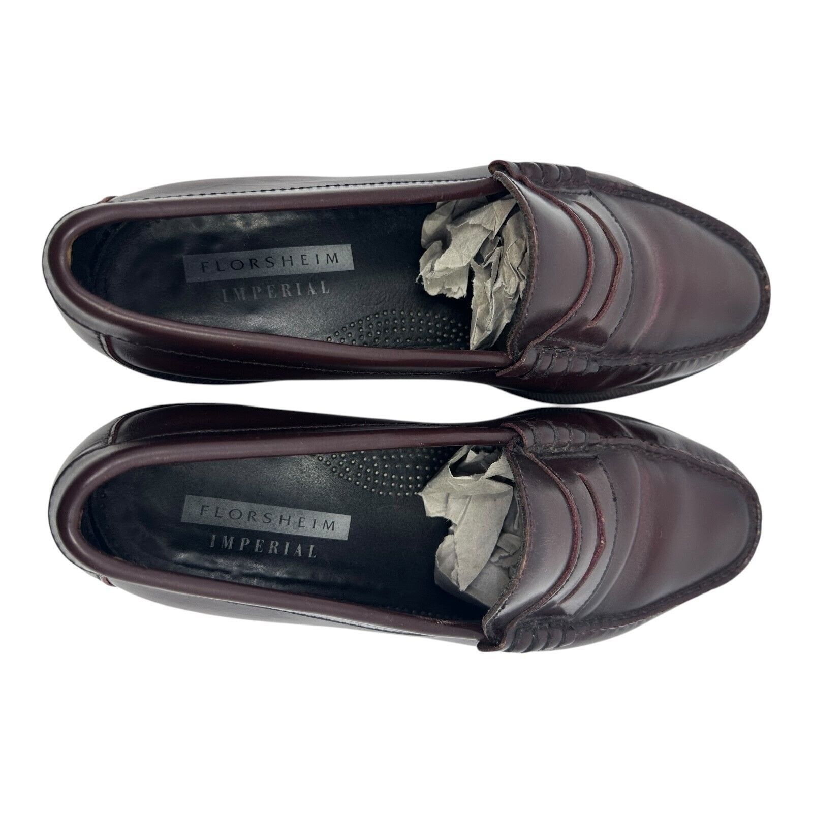 Florsheim Florshiem Imperial Mens Leather Penny Loafers Size 10.5 3e Size US 10.5 / EU 43-44 - 11 Thumbnail