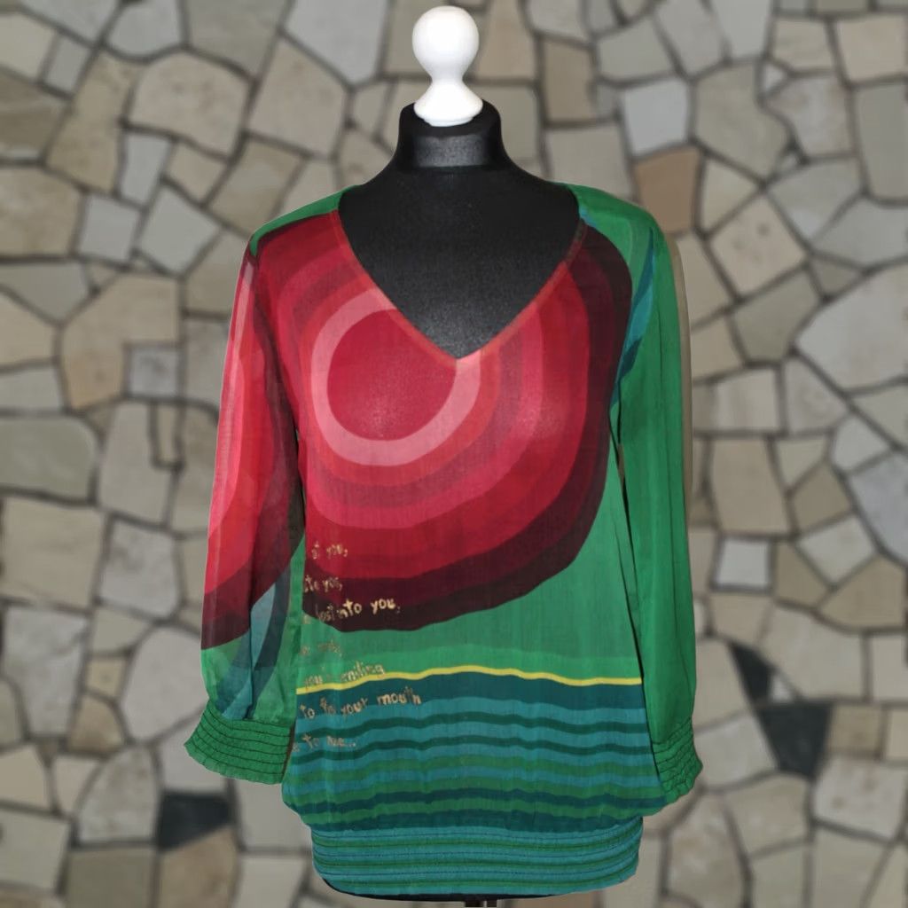 Desigual Desigual blouse shirt Size S green womens Size S / US 4 / IT 40 - 1 Thumbnail