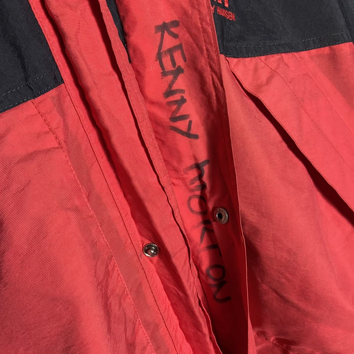 Helly Hansen × Vintage Vintage 90s Helly Hansen Full Zip Windbreaker Hoodie Jacket Size US L / EU 52-54 / 3 - 11 Thumbnail