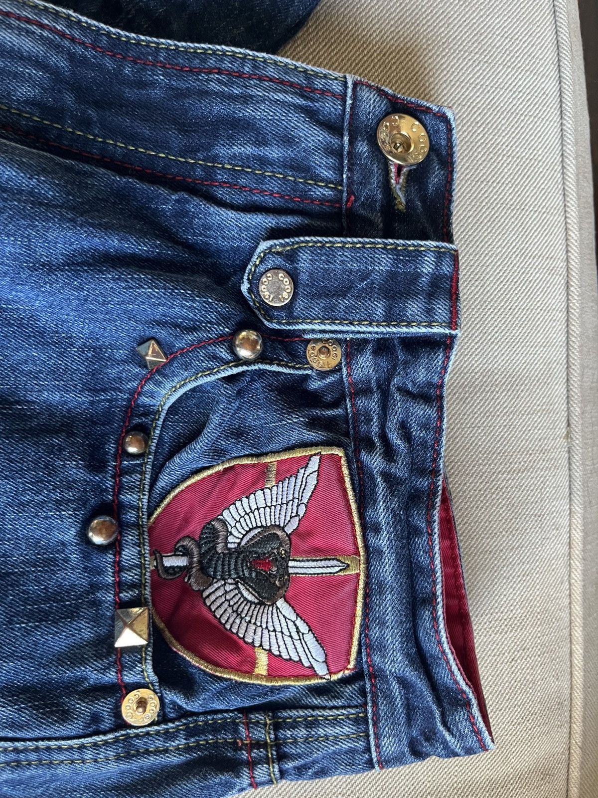 Coogi Vintage Coogi Embroidered Snake Denim Jeans Size US 36 / EU 52 - 4 Thumbnail