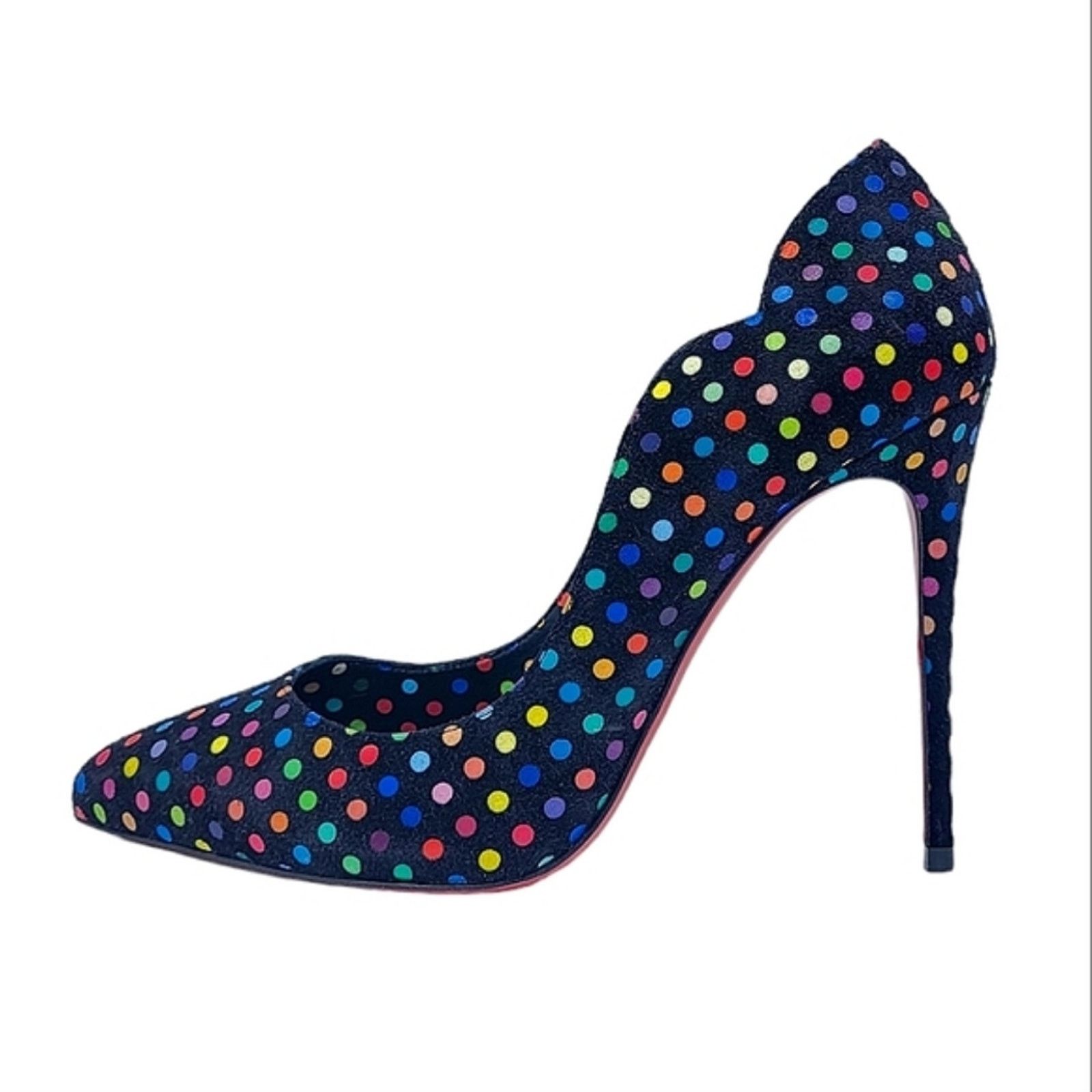 Christian Louboutin Christian Louboutin Hot Chick 100 Polka Dot Pumps Multi 36 Size US 5.5 / IT 35.5 - 1 Thumbnail