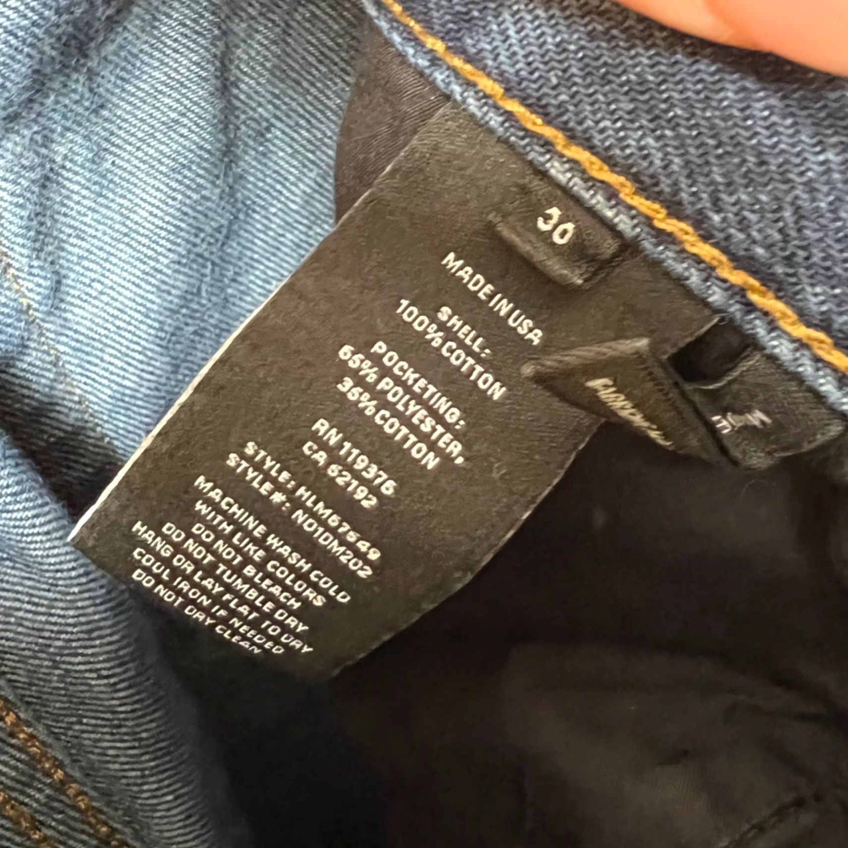Helmut Lang VINTAGE Helmut Lang Jeans Mens Size 30 Selvedge Raw Denim Straight Leg USA 30 Blue Cotton Pants Slim Mesurement check Mens Size US 30 / EU 46 - 4 Thumbnail