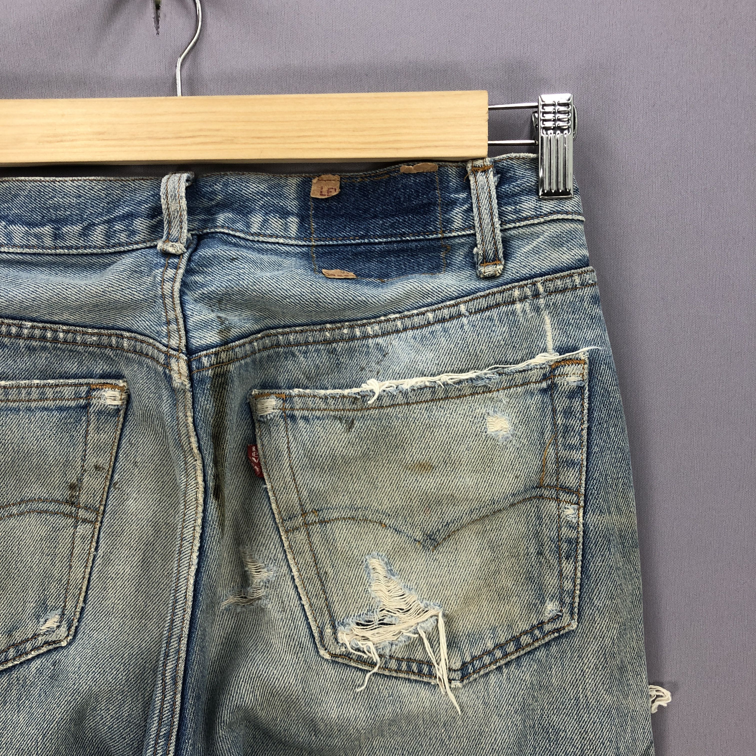 Levi's Vintage 80's Levis 501 Distressed Jeans Levi's Faded Denim Size US 32 / EU 48 - 6 Thumbnail