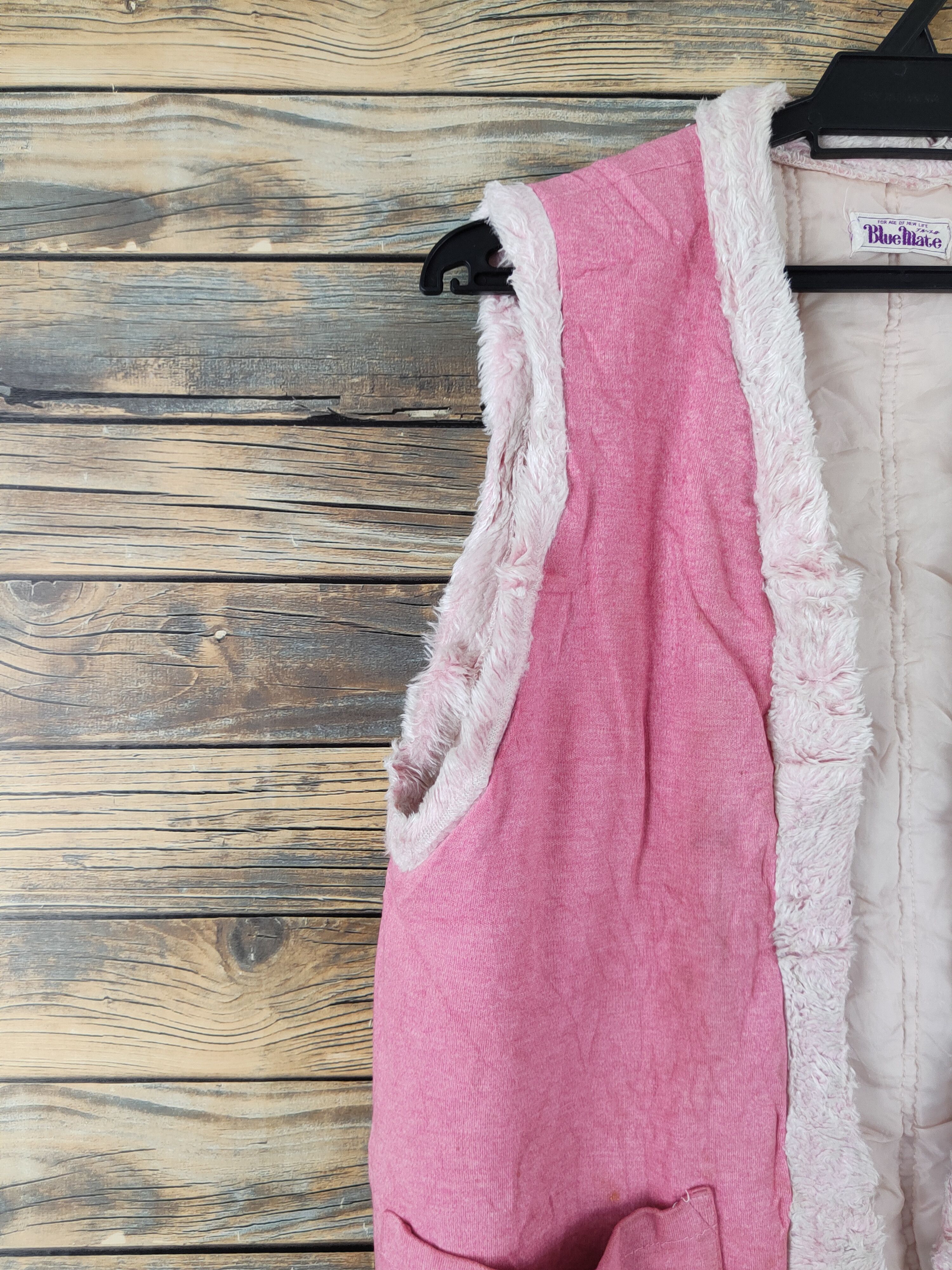 Japanese Brand × Vintage Vintage Furr Blue Mate Pink Vests Size M / US 6-8 / IT 42-44 - 4 Thumbnail