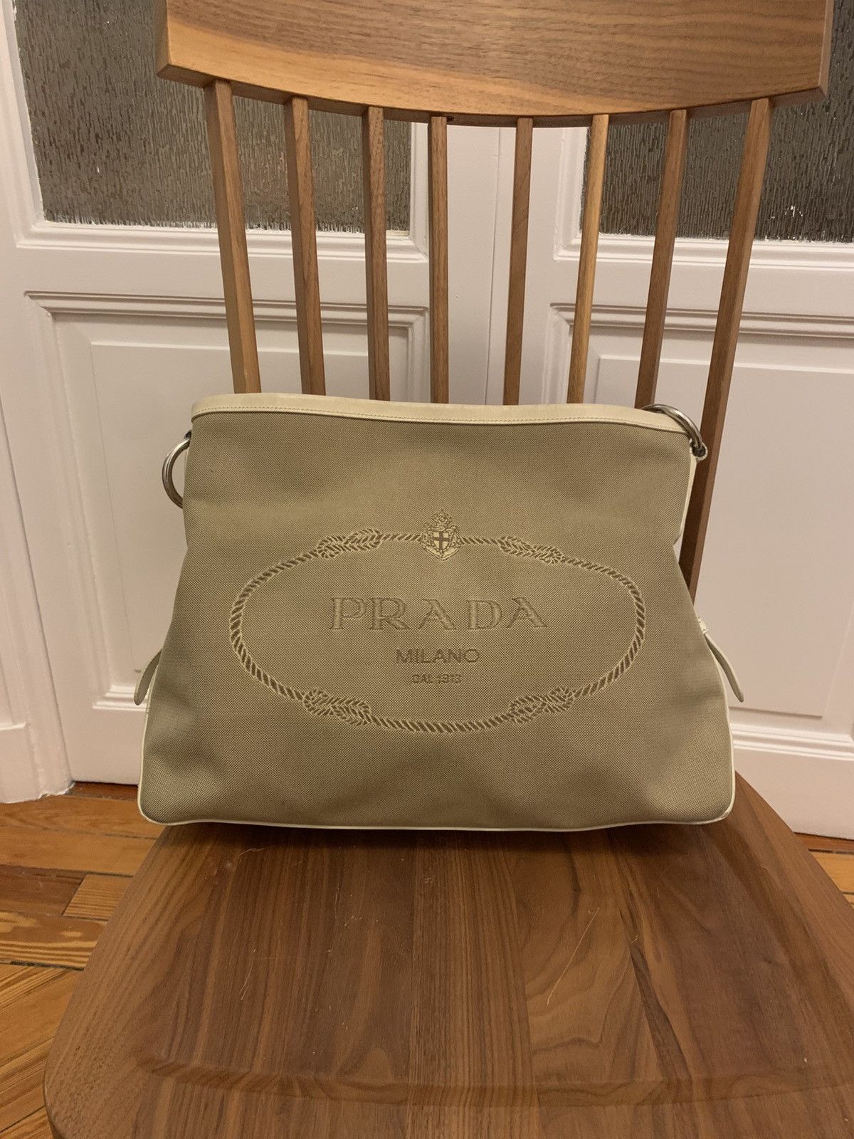 Prada Prada jacquard logo bag Size ONE SIZE - 3 Thumbnail