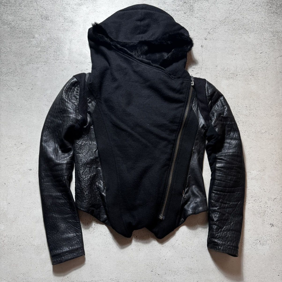 Helmut Lang archive lather jacket helmut lang opium playboy carti style Size L / US 10 / IT 46 - 1 Thumbnail