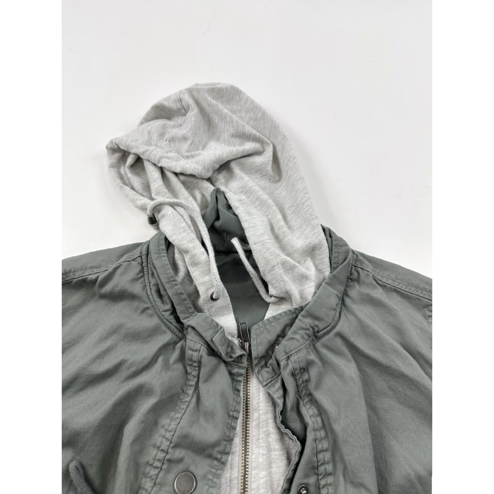 Torrid VINTAGE Torrid Green Cotton Twill Jacket Womens Plus 2X Casual Streetwear Pockets Hood Size XXL / US 16-18 / IT 52-54 - 5 Thumbnail