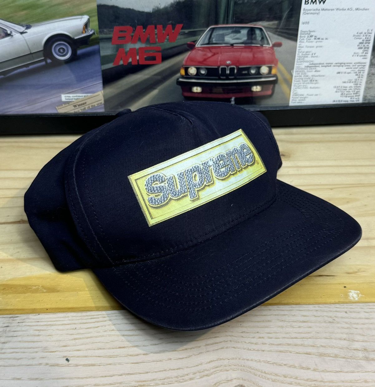 Supreme Supreme 2013 Bling Box Logo Starter Navy Snapback Size ONE SIZE - 1 Thumbnail