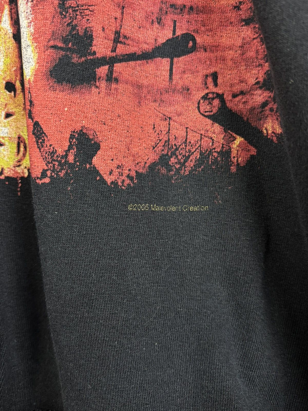Band Tees 00s Malevolent Creation Warkult 2005 Tour Metal Long Sleeve Size US L / EU 52-54 / 3 - 6 Thumbnail