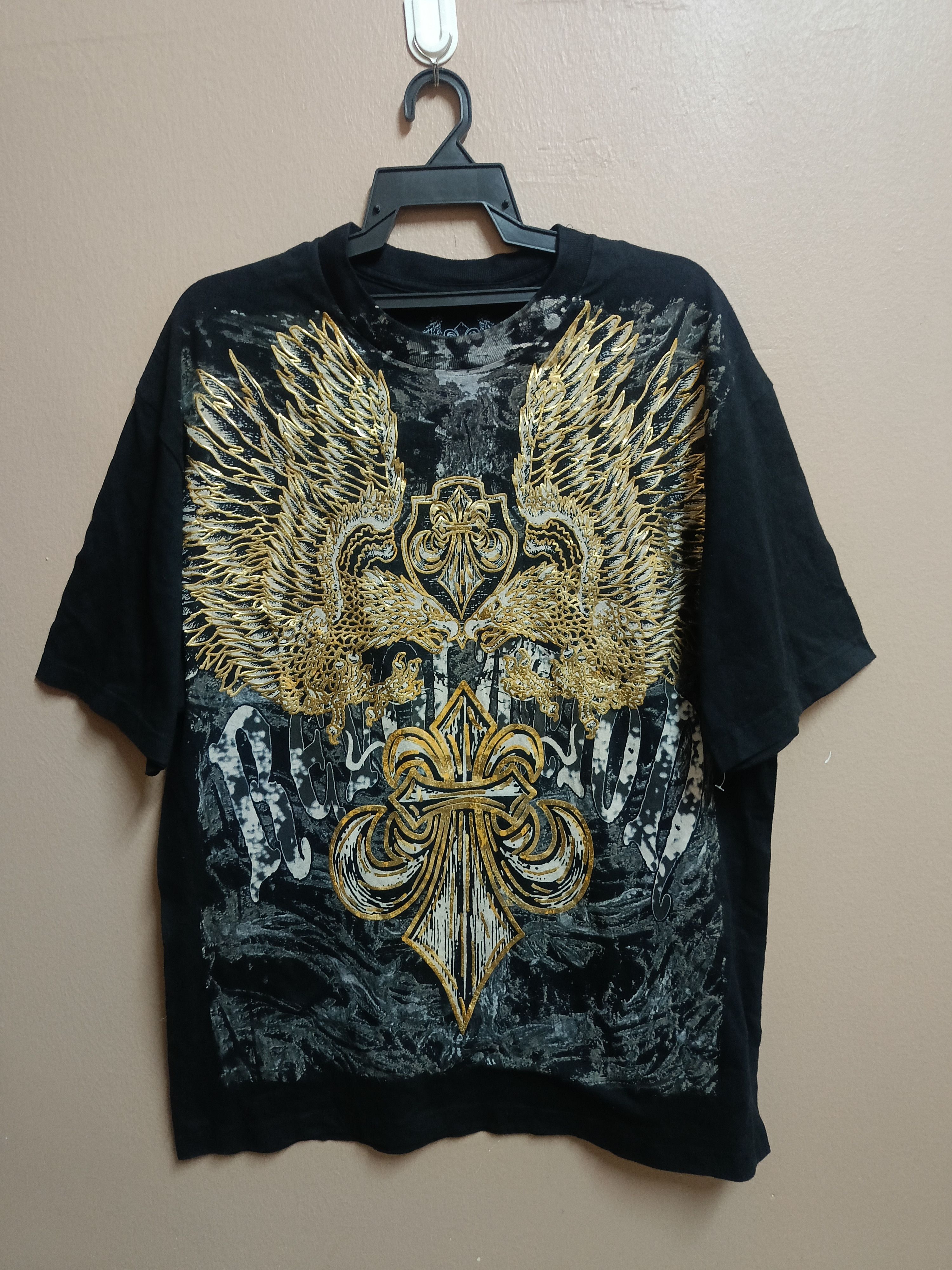 Affliction × Japanese Brand Vtg Revolution Affliction tees Size US L / EU 52-54 / 3 - 1 Thumbnail