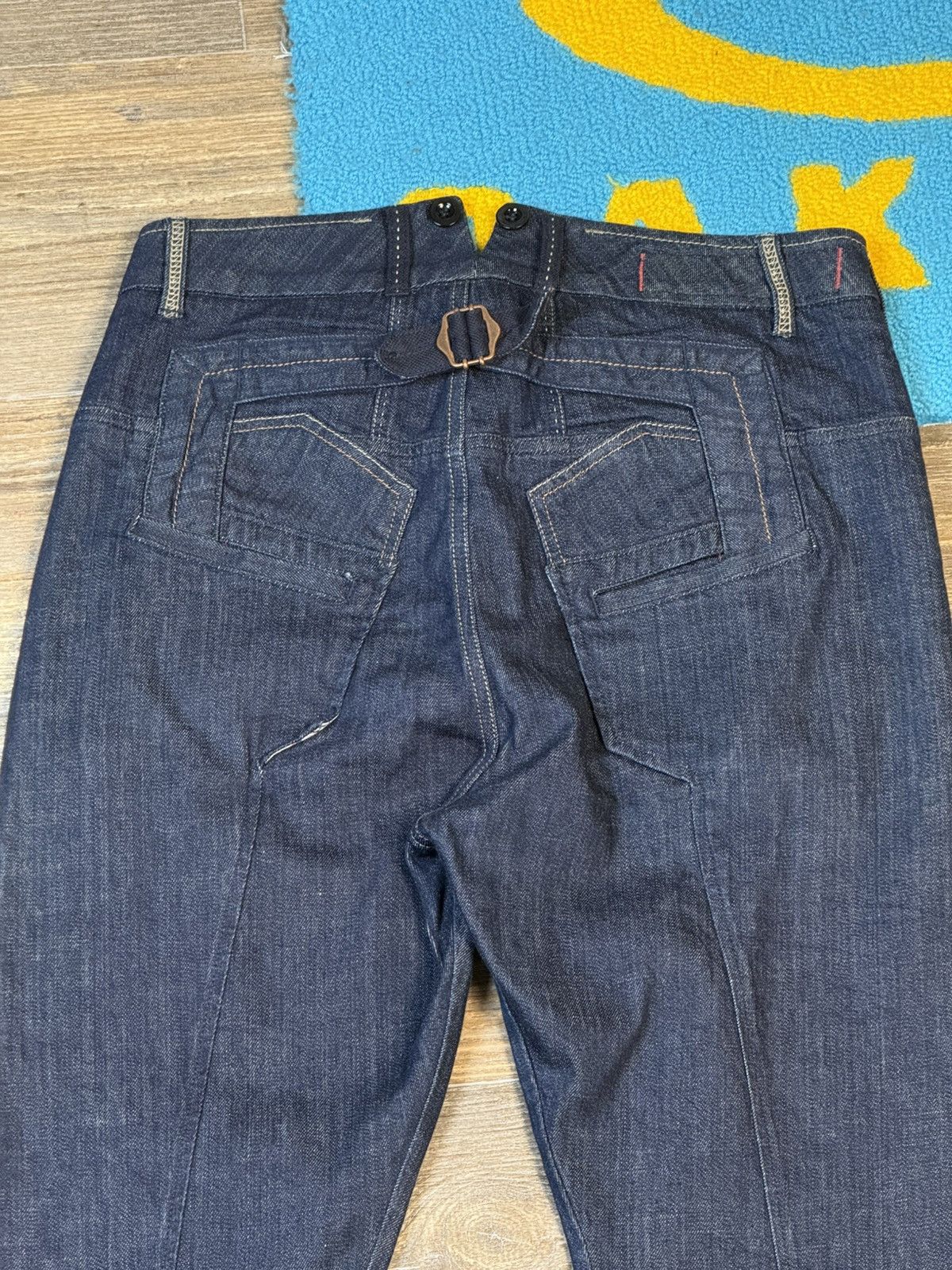 Marithe + Francois Girbaud × Vintage Marithe Francois Girbaud Blue Denim Indigo Pant Size US 28 / EU 44 - 8 Thumbnail