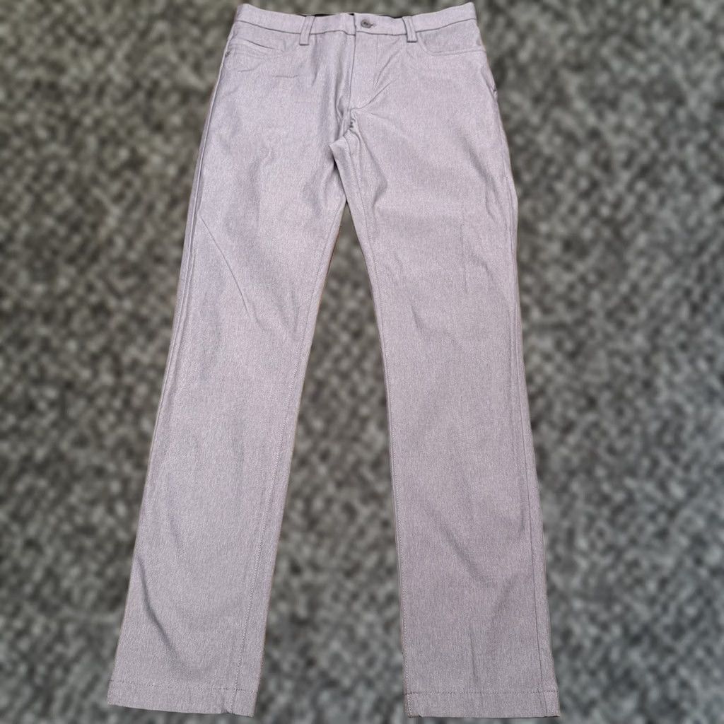 Van Heusen Van Heusen Pants Mens 30x32 Gray Slim Stretch Flat Front 5-Pocket Chino Workwear Casual Dress Size US 30 / EU 46 - 1 Thumbnail
