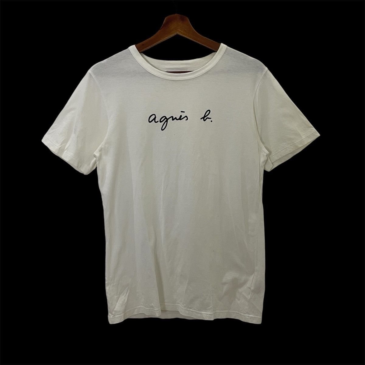 agnes b. Agnes B Homme Big Logo Tee Size M / US 6-8 / IT 42-44 - 1 Thumbnail