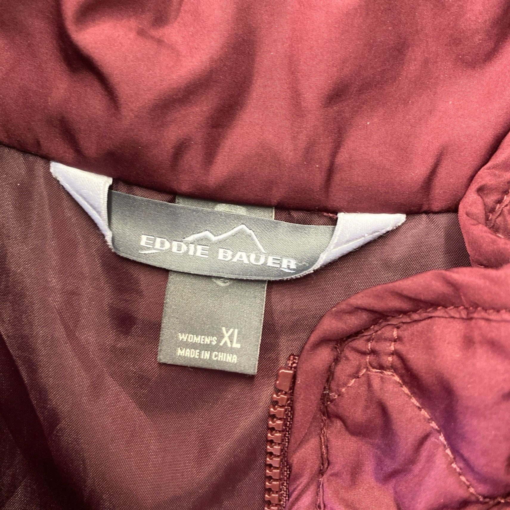Eddie Bauer Eddie Bauer Jacket Women XL Red Polyester Filled Quilted Puffer Down Outdoor Winter Fall Size XL / US 12-14 / IT 48-50 - 2 Thumbnail