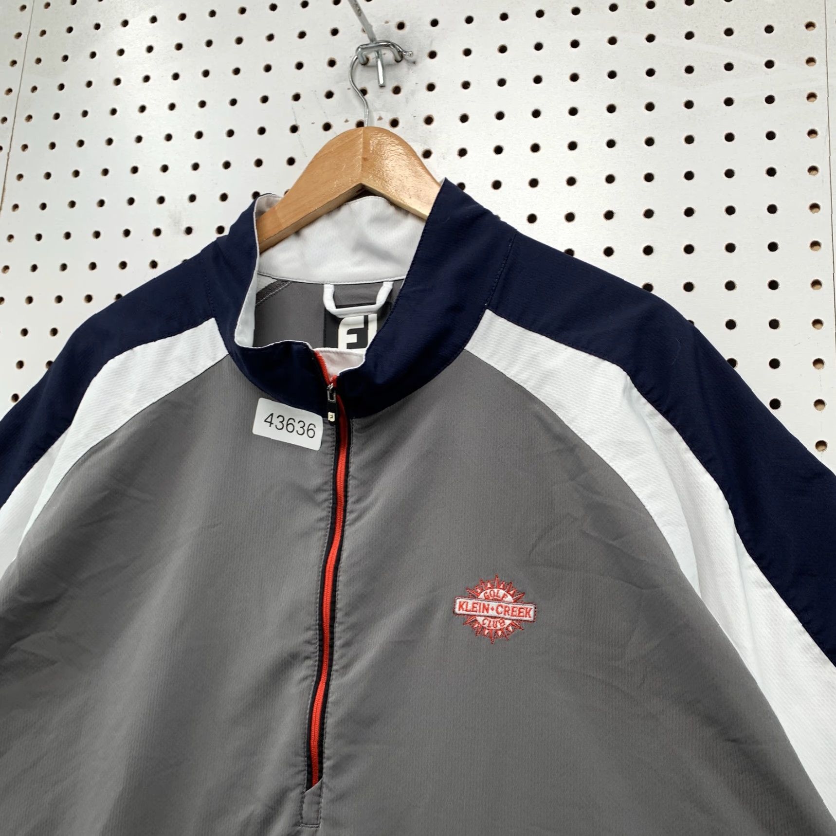 Footjoy FootJoy Jacket 2XL Gray Windbreaker 1/4 Zip Mens Golf Nylon Pullover FJ Klein Creek Size US XXL / EU 58 / 5 - 6 Thumbnail