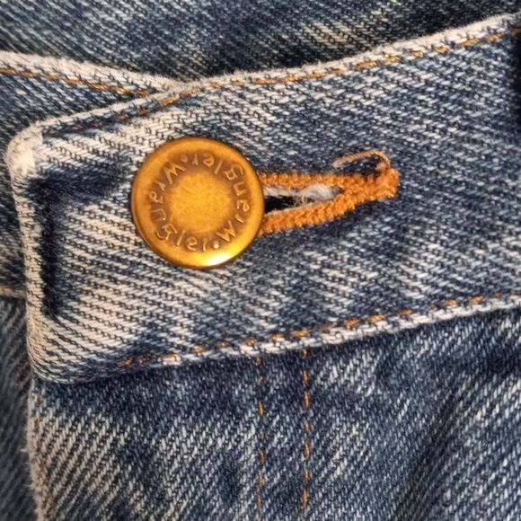 Wrangler Wrangler Size 33x32 Jeans Mens Regular Fit Blue Denim 100% C Size US 33 - 3 Thumbnail