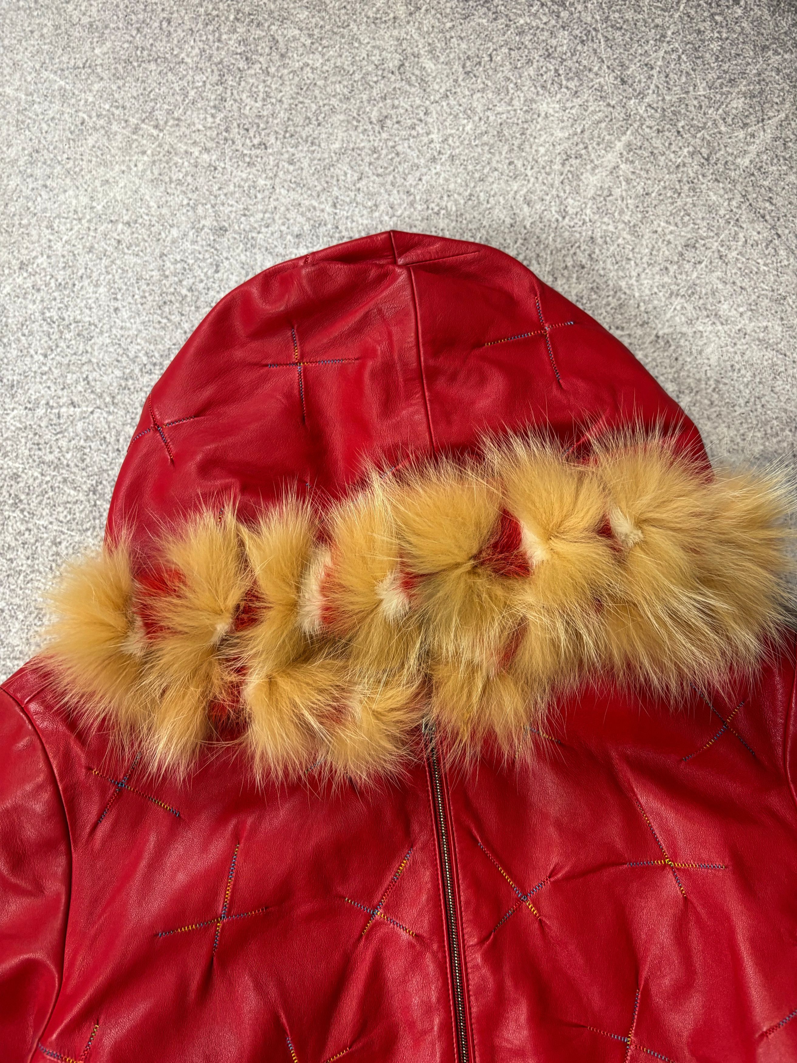 Hysteric Glamour Rick Owens VTG Yohji Yamamoto Style Fur Hood Leather Jacket Size US M / EU 48-50 / 2 - 7 Thumbnail