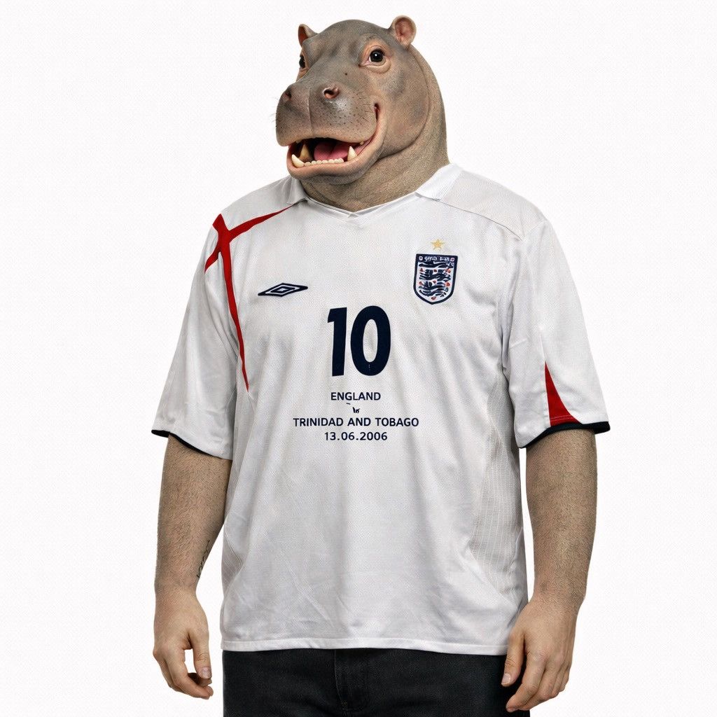 Umbro Umbro 2006 World Cup England VS Trinidad Owen Soccer Jersey Size US XL / EU 56 / 4 - 1 Thumbnail