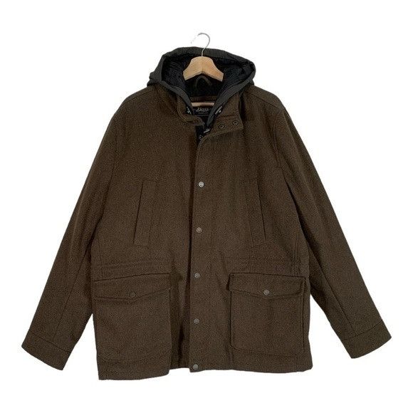 G.H. Bass & Co. G.H. Bass Wool Hooded Jacket Size XL Size US XL / EU 56 / 4 - 1 Thumbnail