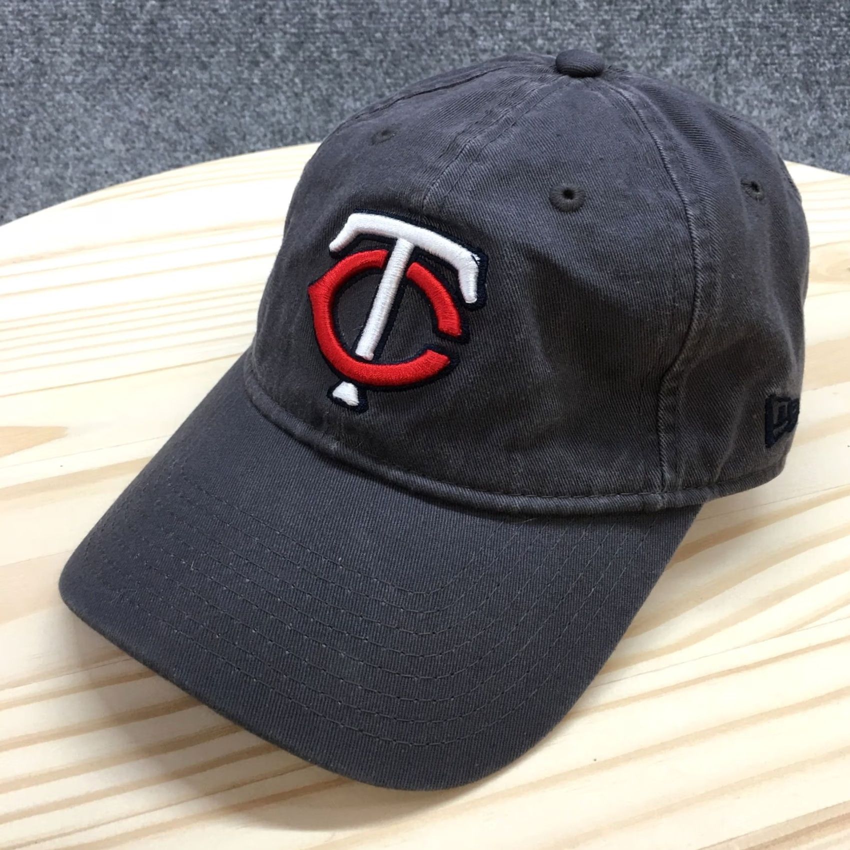 New Era New Era Minnesota Twins Baseball Hat Womens Gray OS Curved Brim Embroidered Logo Size ONE SIZE - 2 Thumbnail