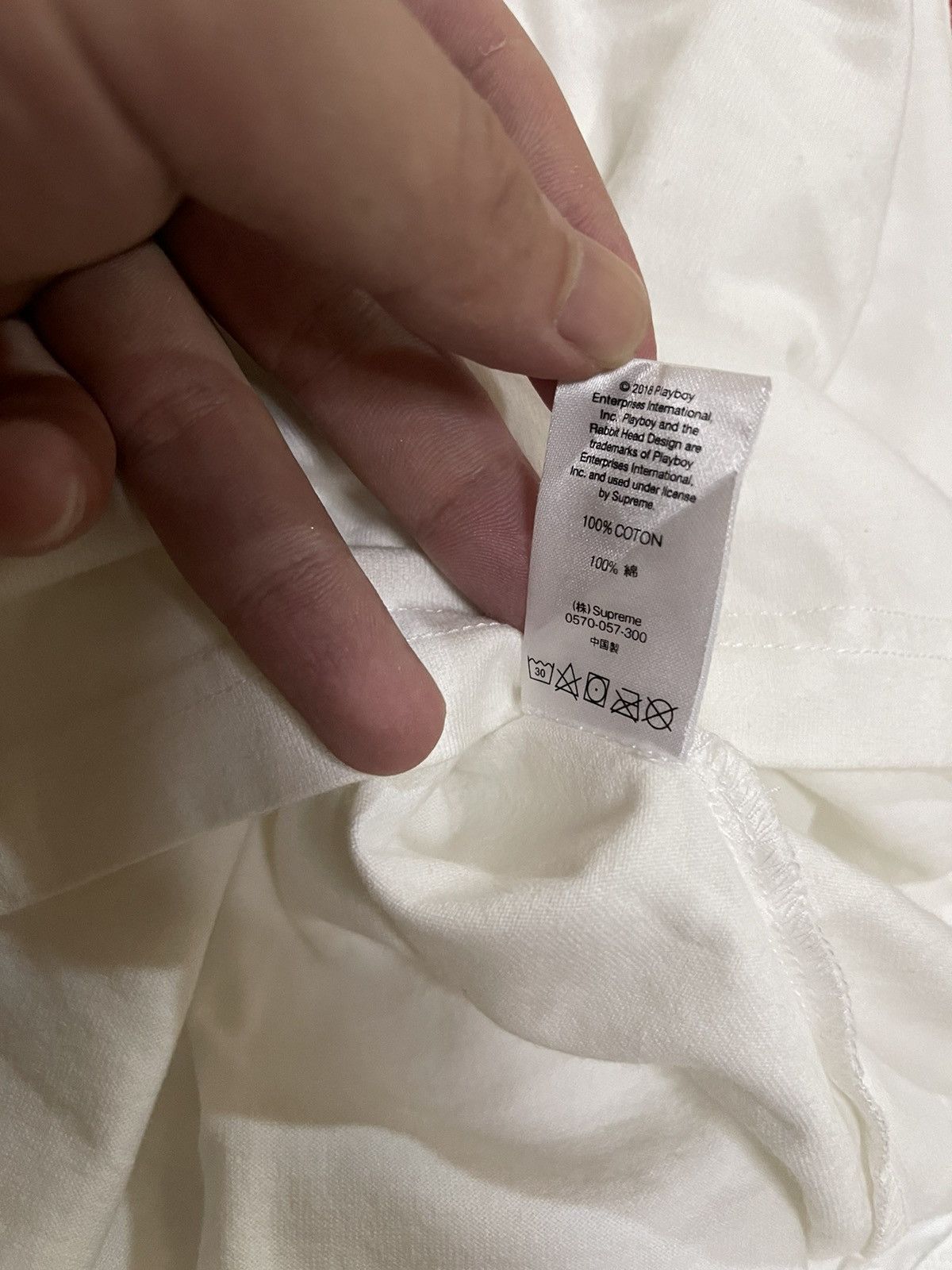 Playboy × Supreme Supreme playboy pocket tee White medium Size US M / EU 48-50 / 2 - 5 Thumbnail