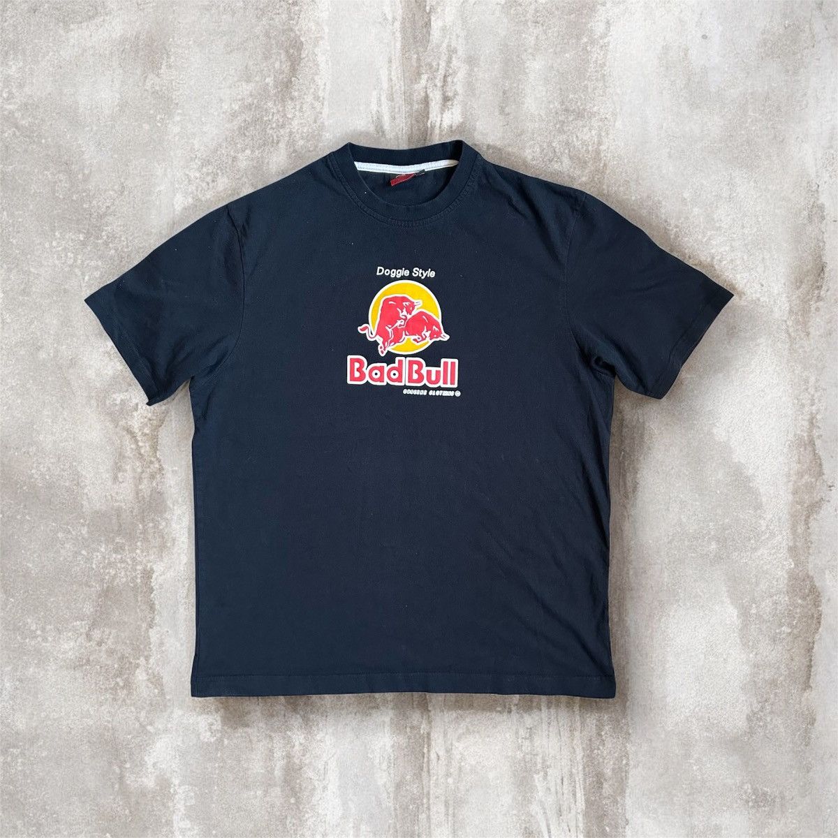 Red Bull × Vintage Vintage Obscene Clothing T-shirt "Bad Bull" navy Size US L / EU 52-54 / 3 - 1 Thumbnail