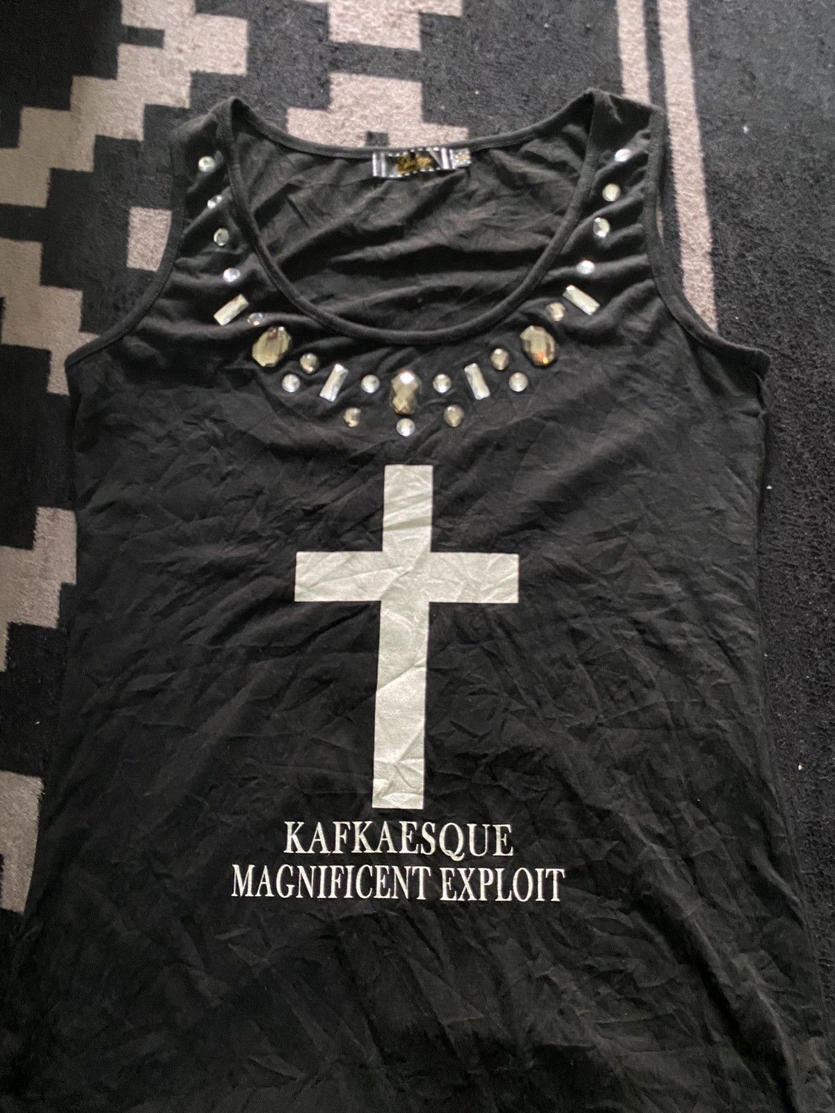If Six Was Nine × Japanese Brand × Le Grande Bleu (L.G.B.) Galyge cross punk tanktop Size US M / EU 48-50 / 2 - 2 Thumbnail