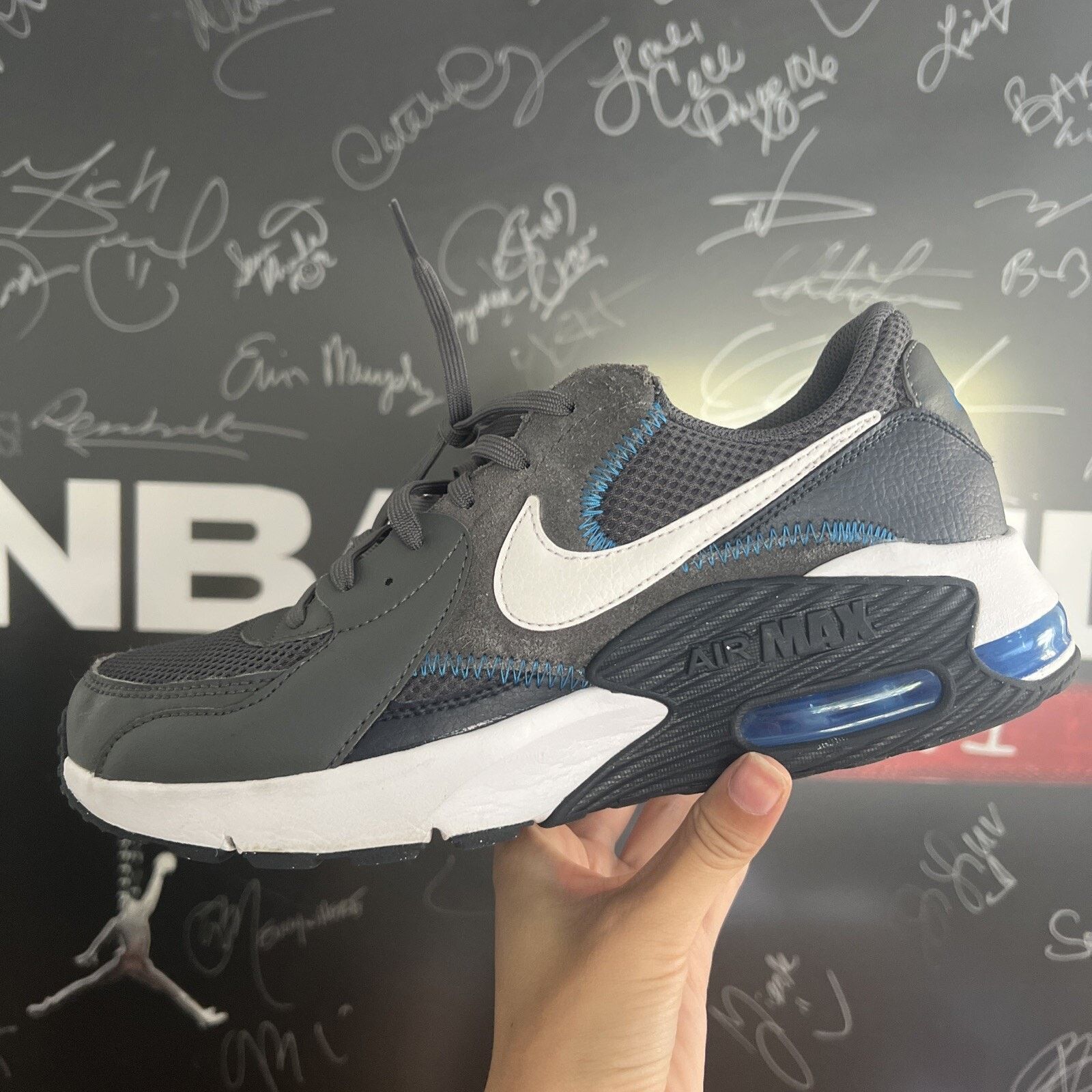 Nike Sz8 Nike Air Max Excee Men's Shoe Iron Grey/White-Photo Blue Size US 8 / EU 41 - 1 Thumbnail