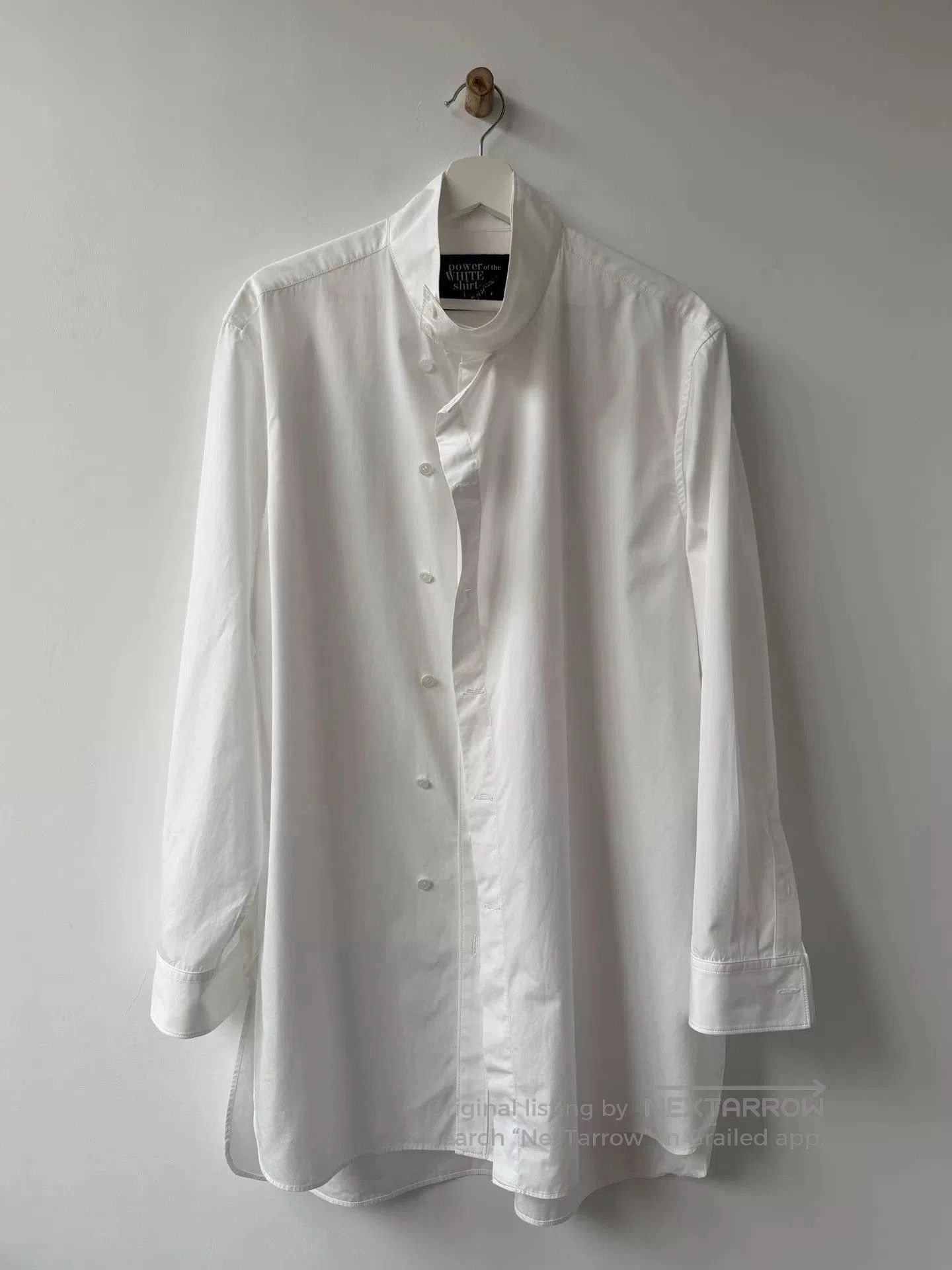 Yohji Yamamoto Yohji Yamamoto White Deconstructed Shirt. Size US M / EU 48-50 / 2 - 4 Thumbnail