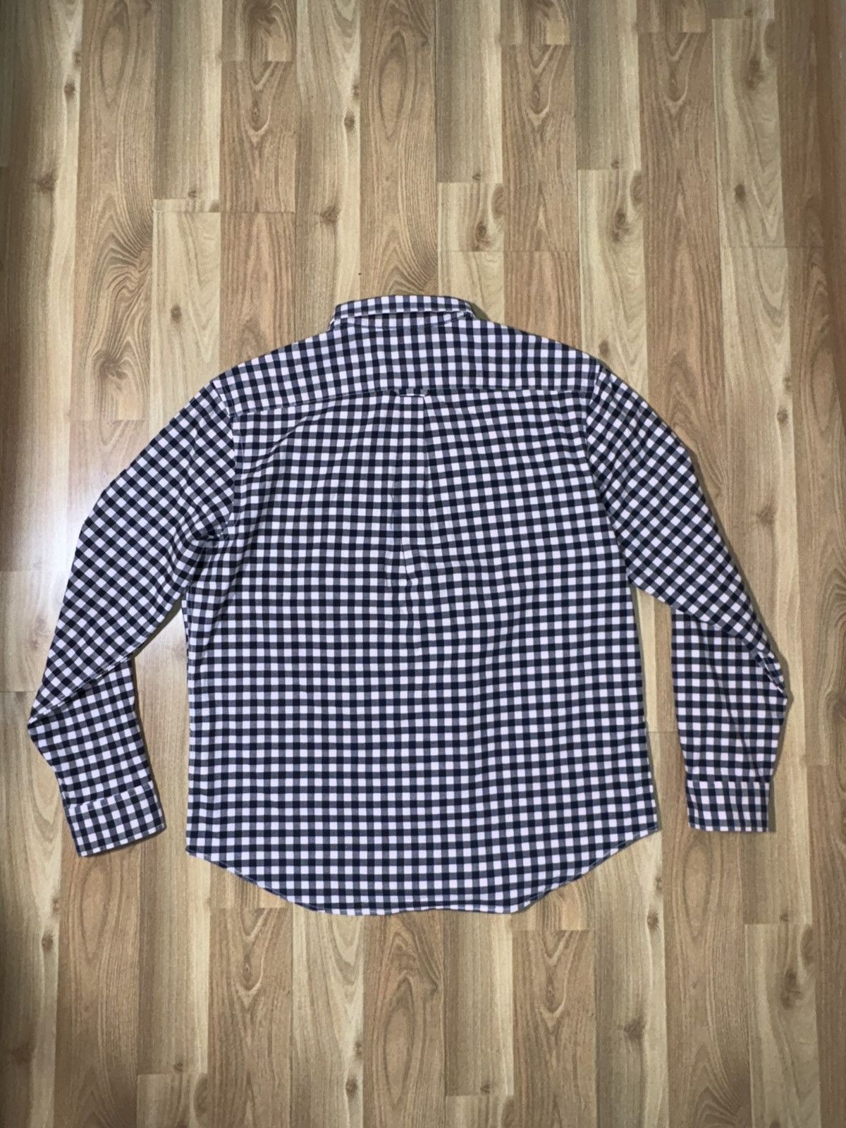 Old Navy Old Navy Slim Fit Stretch Oxford Shirt - Navy/Pink Gingham Size US XL / EU 56 / 4 - 2 Thumbnail
