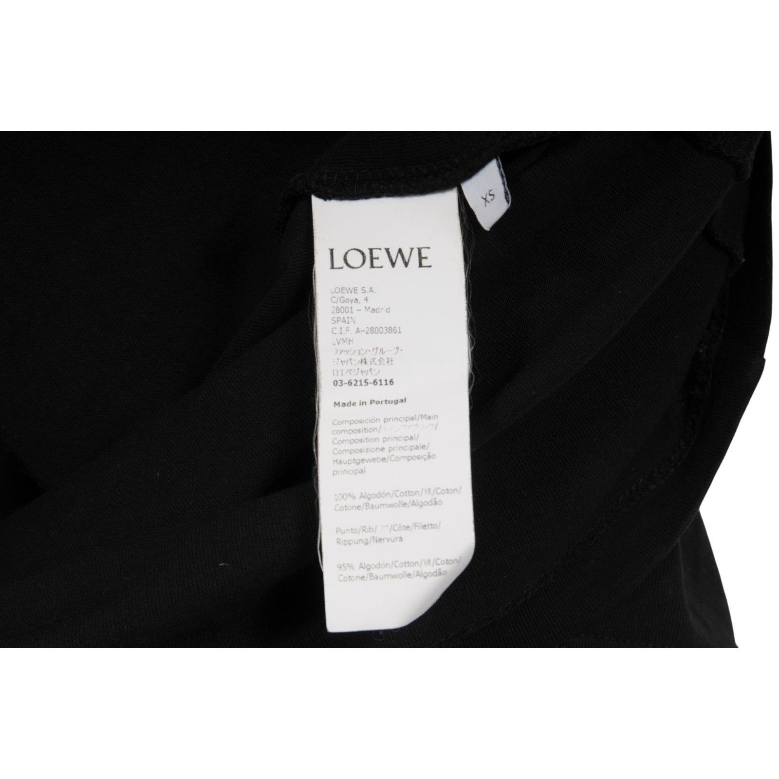 Loewe Anagram Logo T Shirt XS Black White Size US XS / EU 42 / 0 - 5 Thumbnail