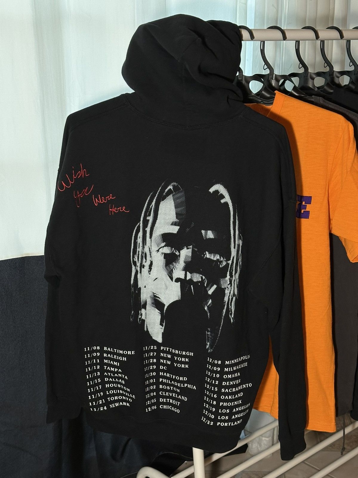 Travis Scott Black Astroworld Tour Hoodie Medium Size US M / EU 48-50 / 2 - 2 Thumbnail
