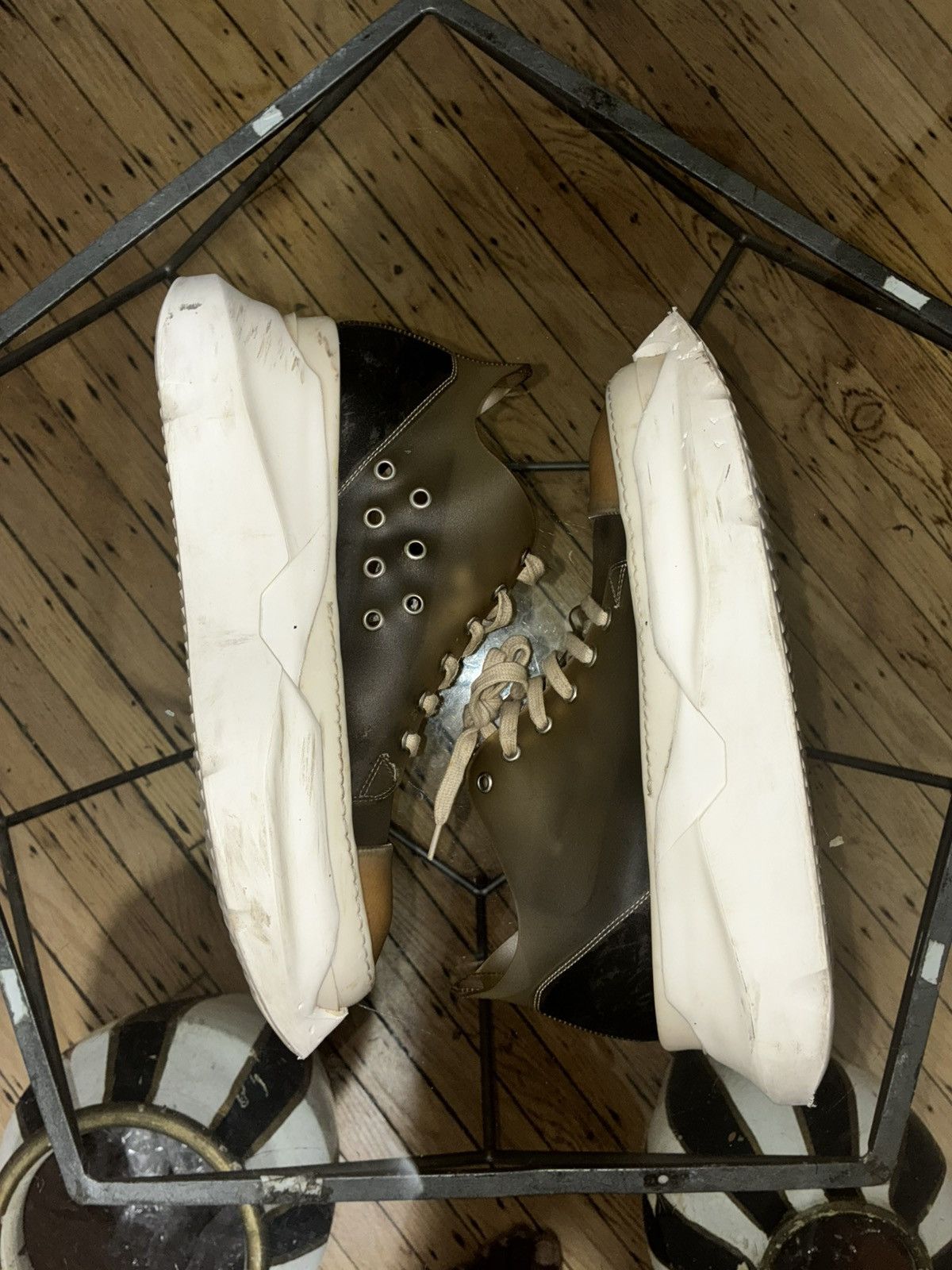 Rick Owens Drkshdw Rick Owens DRKSHDW Abstract Low Ramones Sneakers Size US 9 / EU 42 - 4 Thumbnail