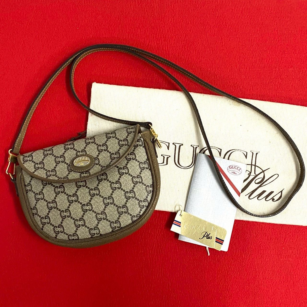 Gucci Gucci Old Gucci Plus Leather Shoulder Bag Leather Shoulder Bag 30026 in Brown, Women's
