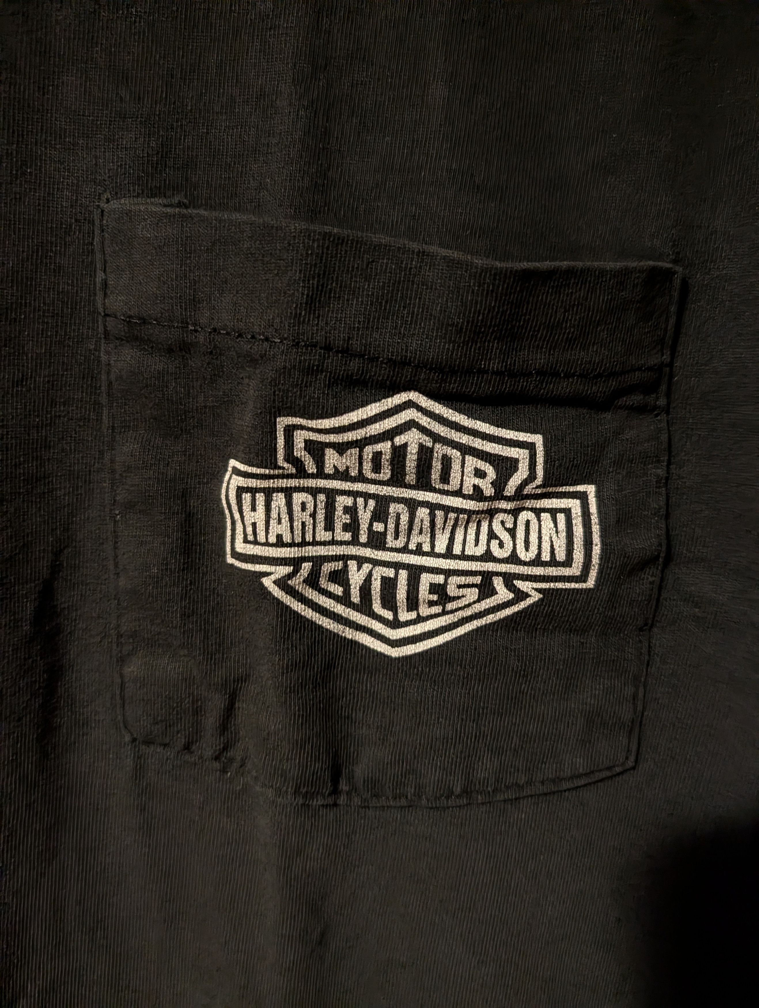 Harley Davidson VTG Harley Davidson Cycles Logo Pocket T-Shirt USA Large Size US L / EU 52-54 / 3 - 4 Thumbnail