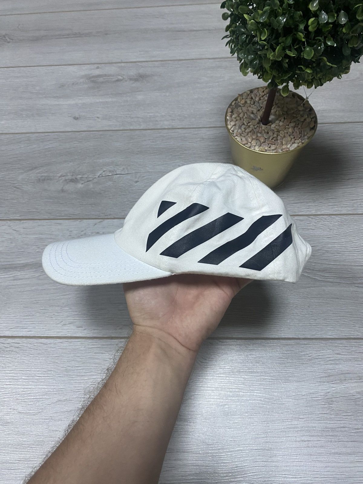 Off-White Off White Cap Diag Print Baseball Cap Virgil Abloh Size ONE SIZE - 2 Thumbnail