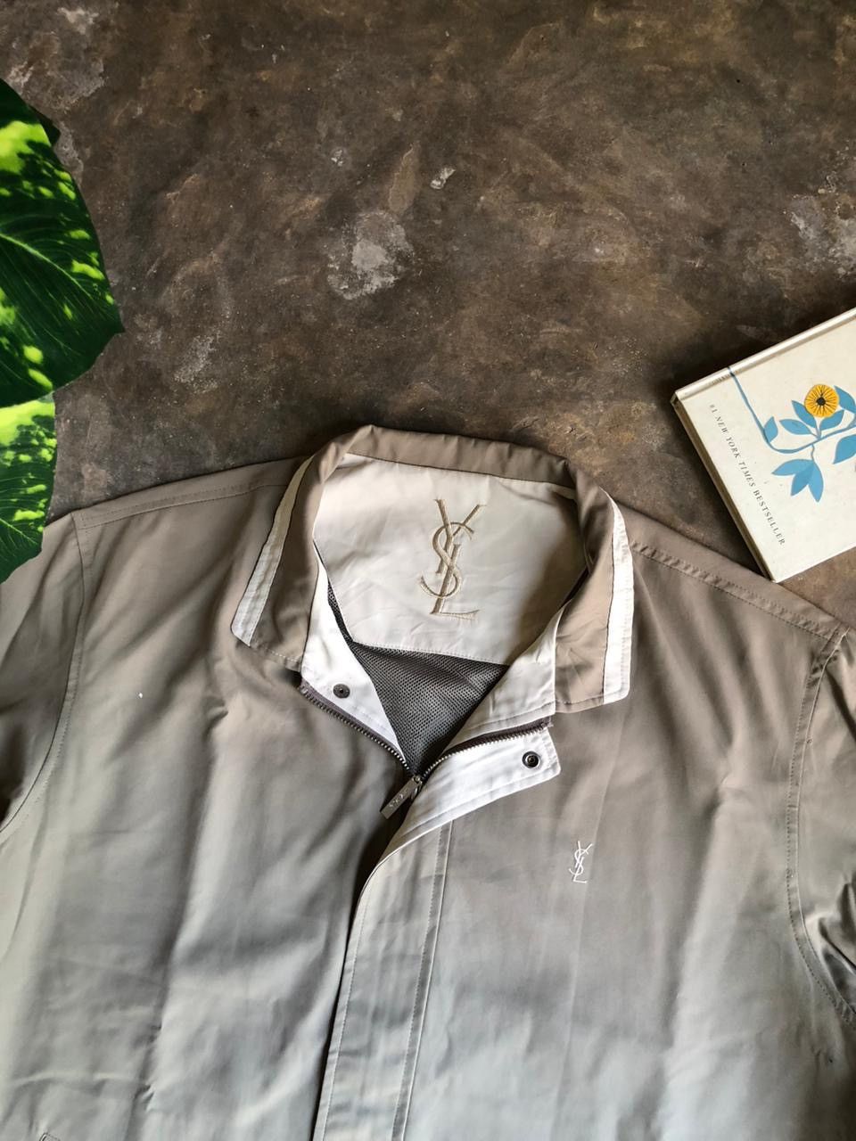 Yves Saint Laurent Rare Yves Saint Lauren Big Logo Multi Pocket Jacket Moccha Size US L / EU 52-54 / 3 - 2 Thumbnail