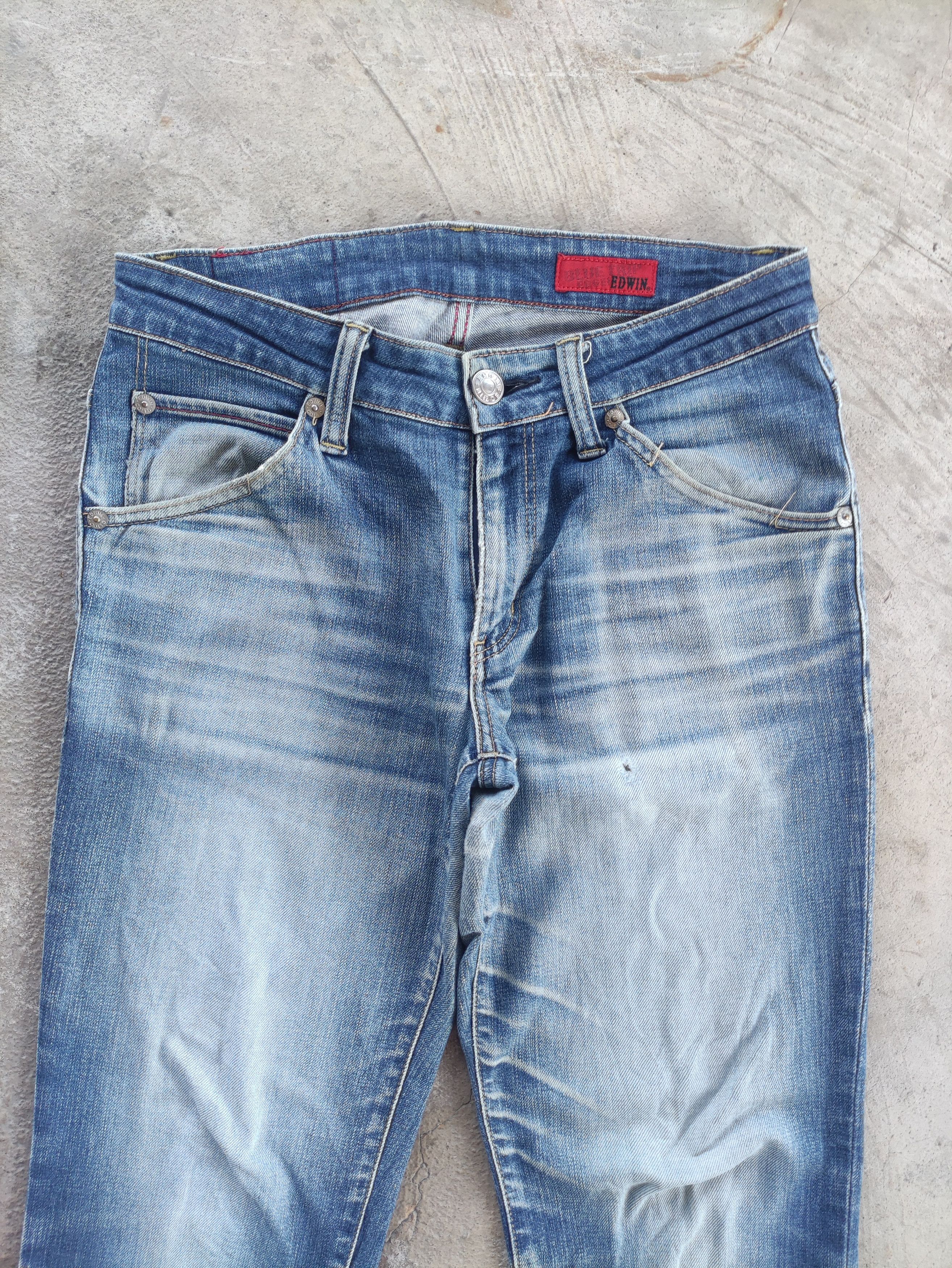 Edwin Vintage Edwin Jean Distressed Faded Denim Pants Size US 32 / EU 48 - 3 Thumbnail