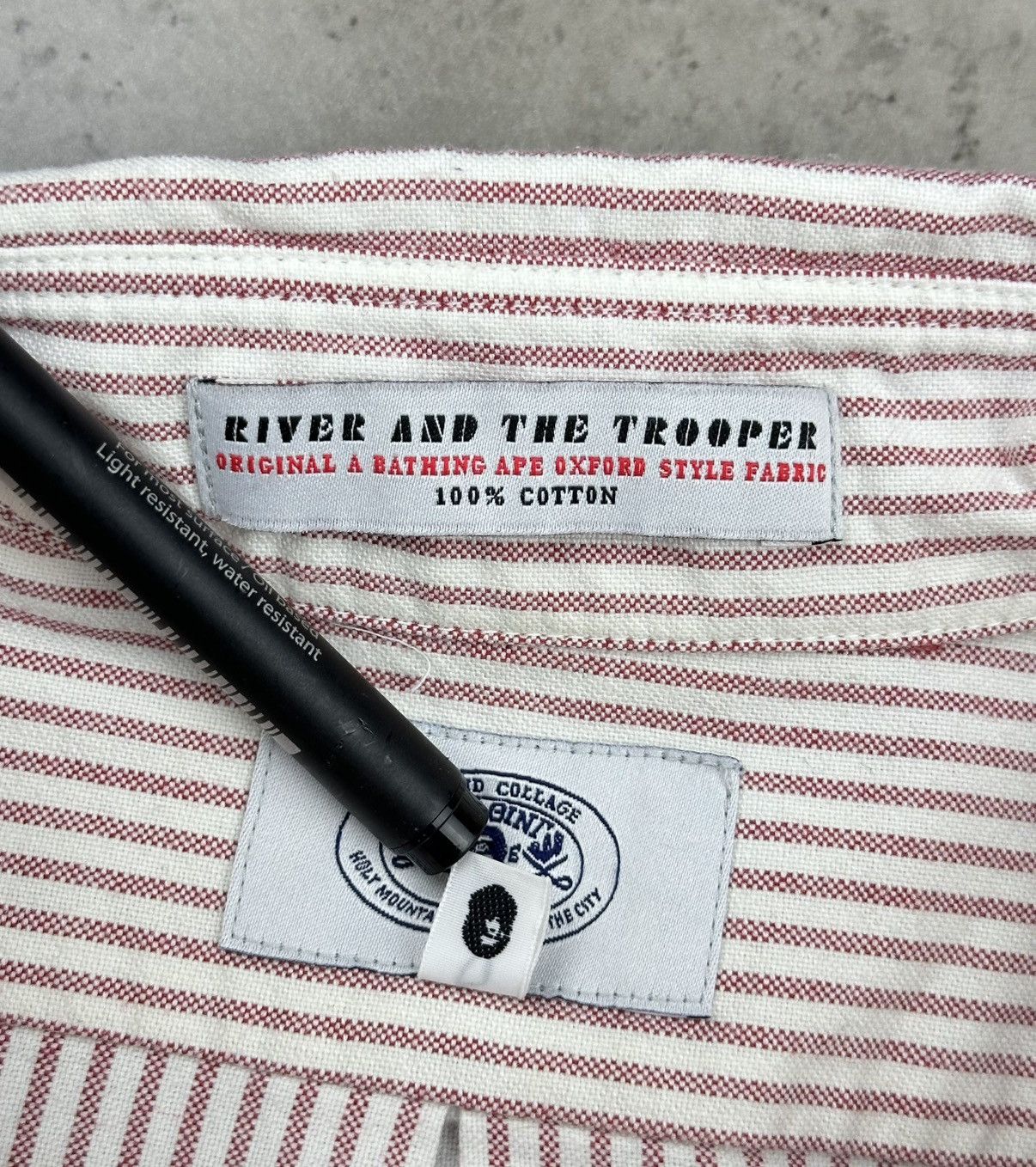 Bape Bathing Ape BAPE Striped Button Down Shirt Made in Japan Size US XL / EU 56 / 4 - 8 Thumbnail